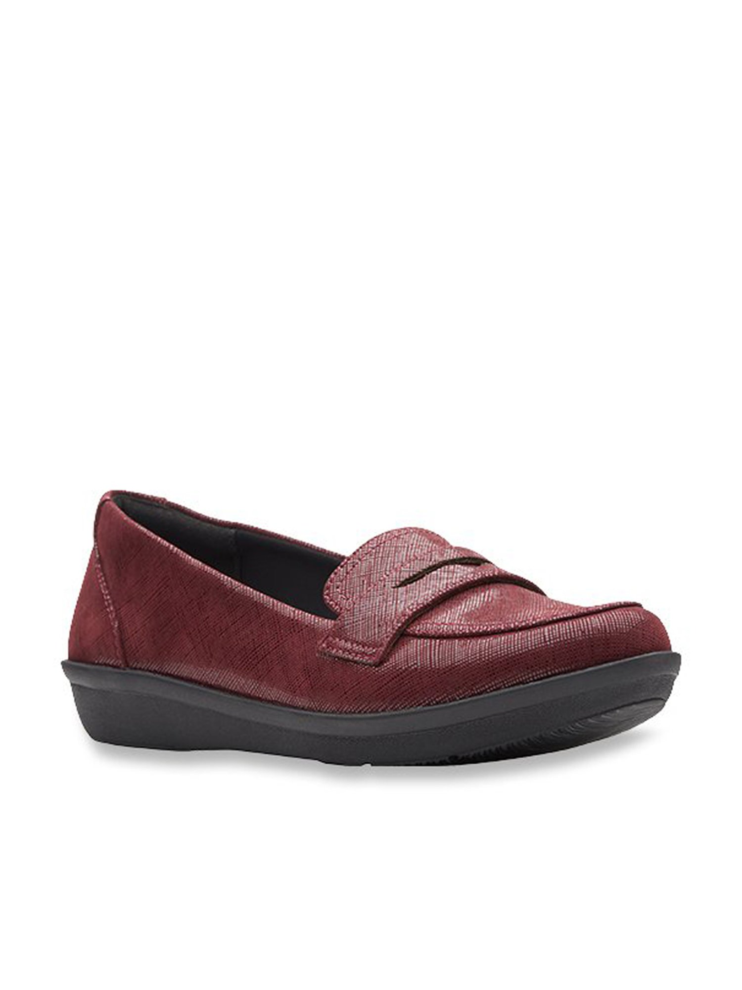 Buy Clarks Ayla Form Burgundy Loafers for Women at Best Price @ Tata CLiQ