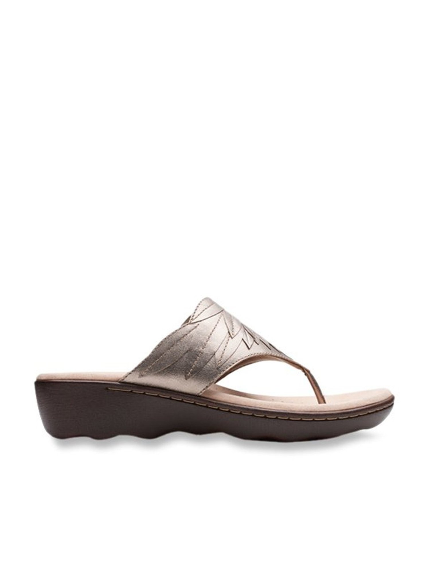 Buy Clarks Phebe Pearl Silver Thong Wedges for Women at Best Price Tata CLiQ