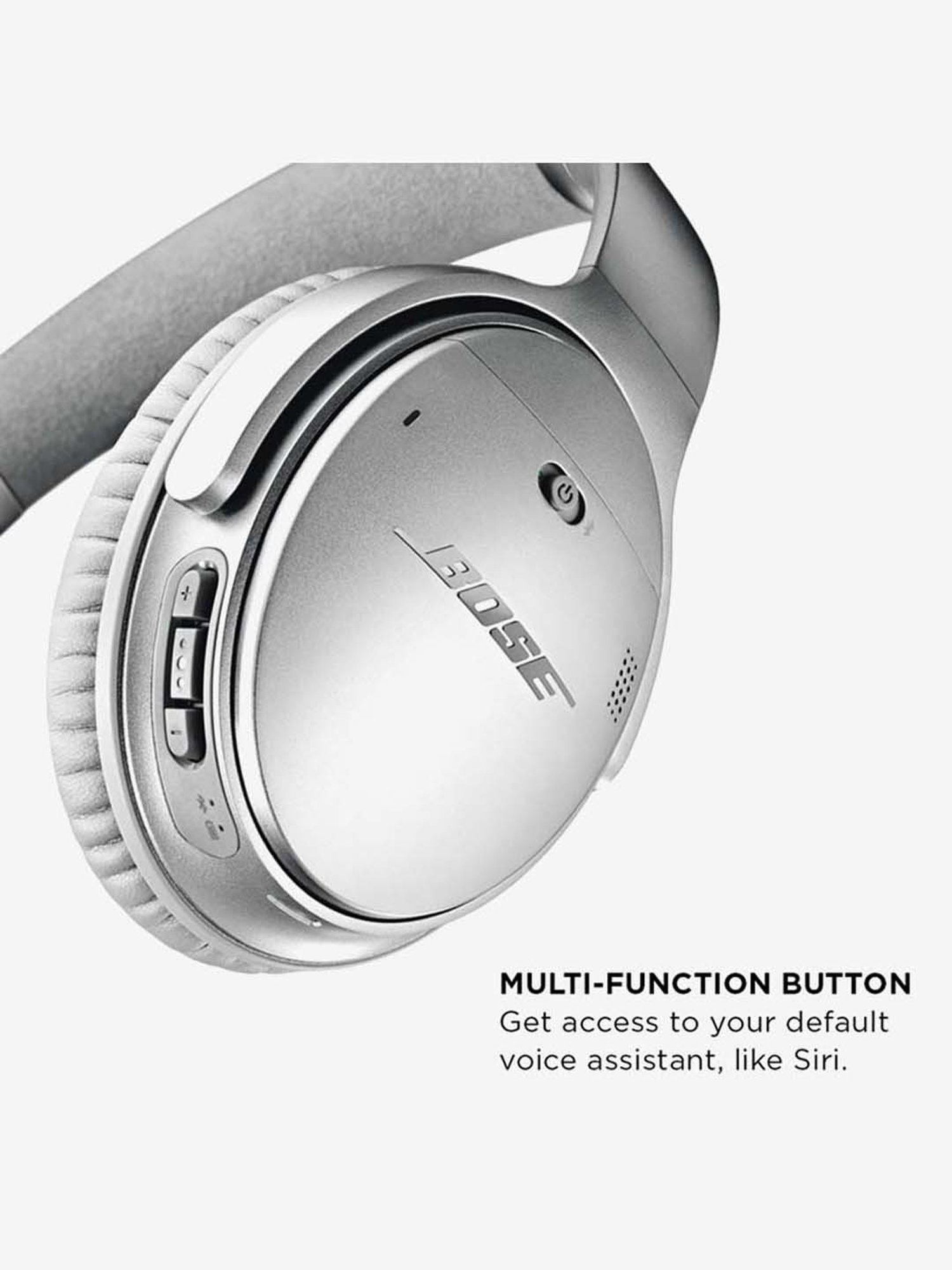 Bose Quietcomfort 35 II Noise Cancelling Bluetooth Headphone With  Microphone & Voice Control(Silver)