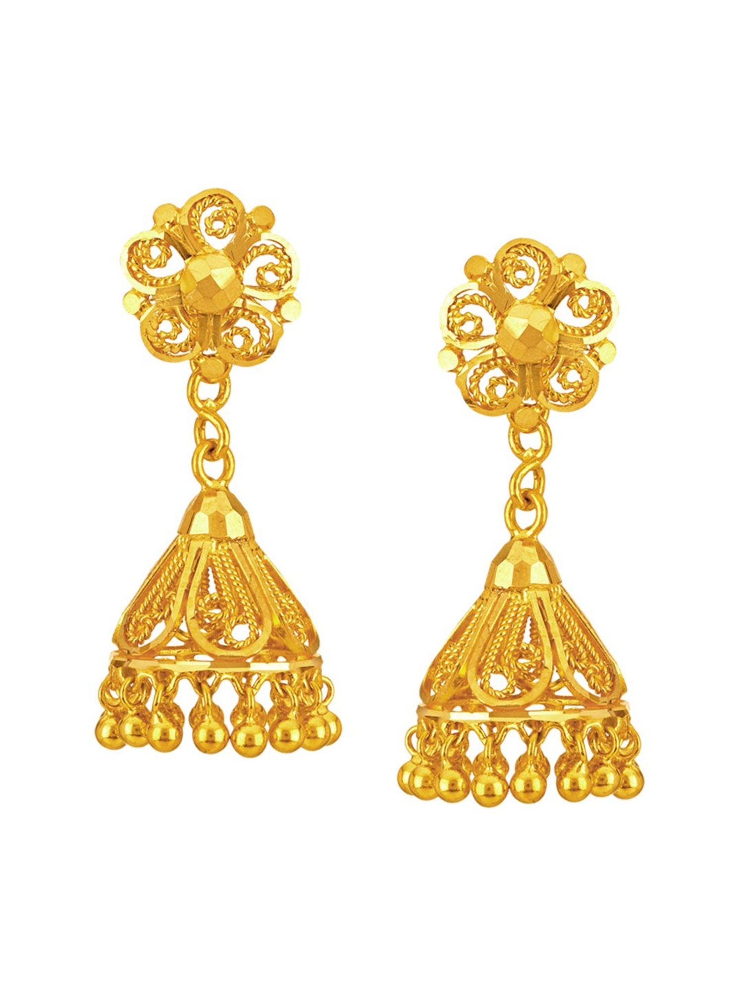 Buy Tanishq 22 kt Gold Earrings Online At Best Price @ Tata CLiQ