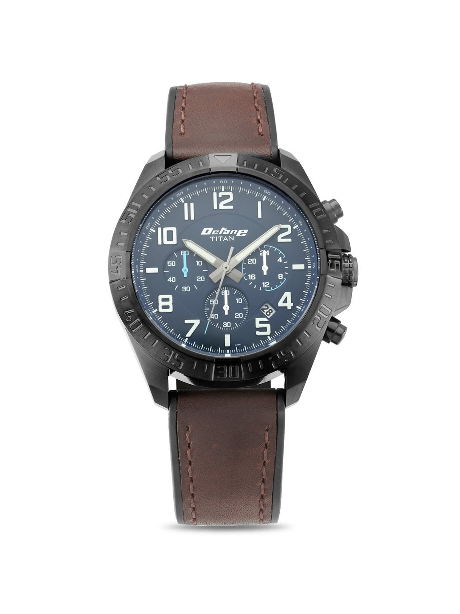 Buy Titan Octane Men Black & Rose Gold Toned Dial Chronograph Watch  90044KM04 - Watches for Men 865178 | Myntra