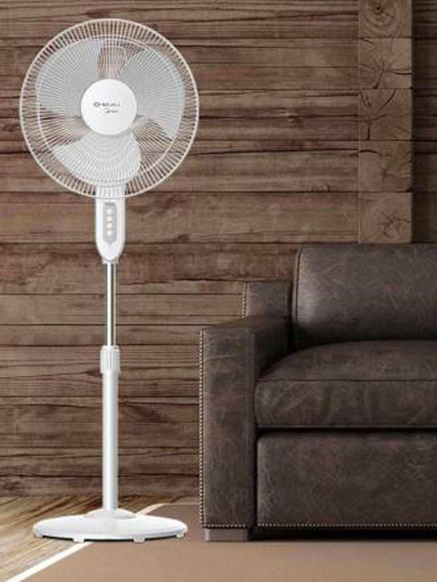 Bajaj Midea BP2200 400 mm Blades Pedestal Fan (White/Grey)