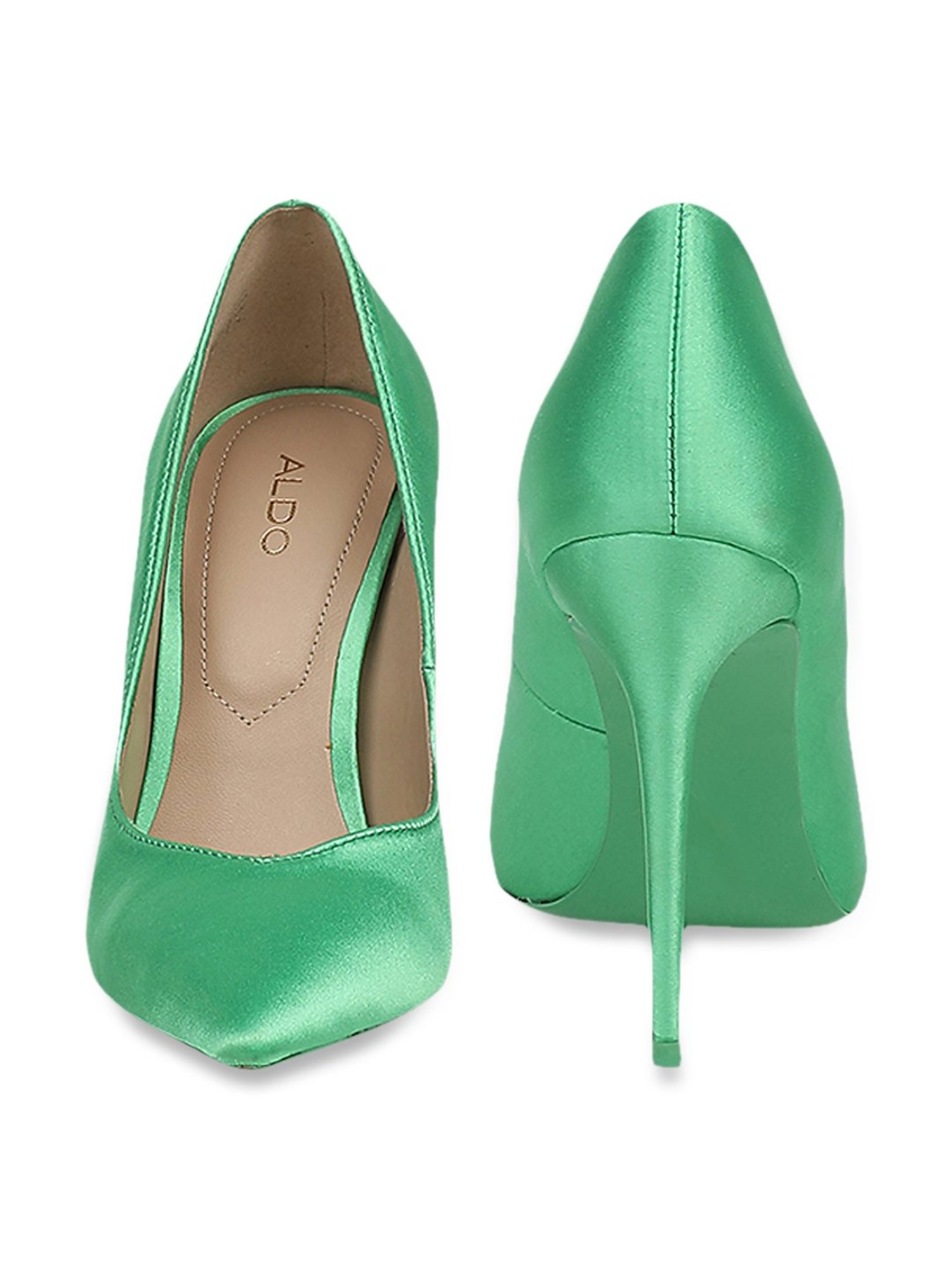 aldo green pumps