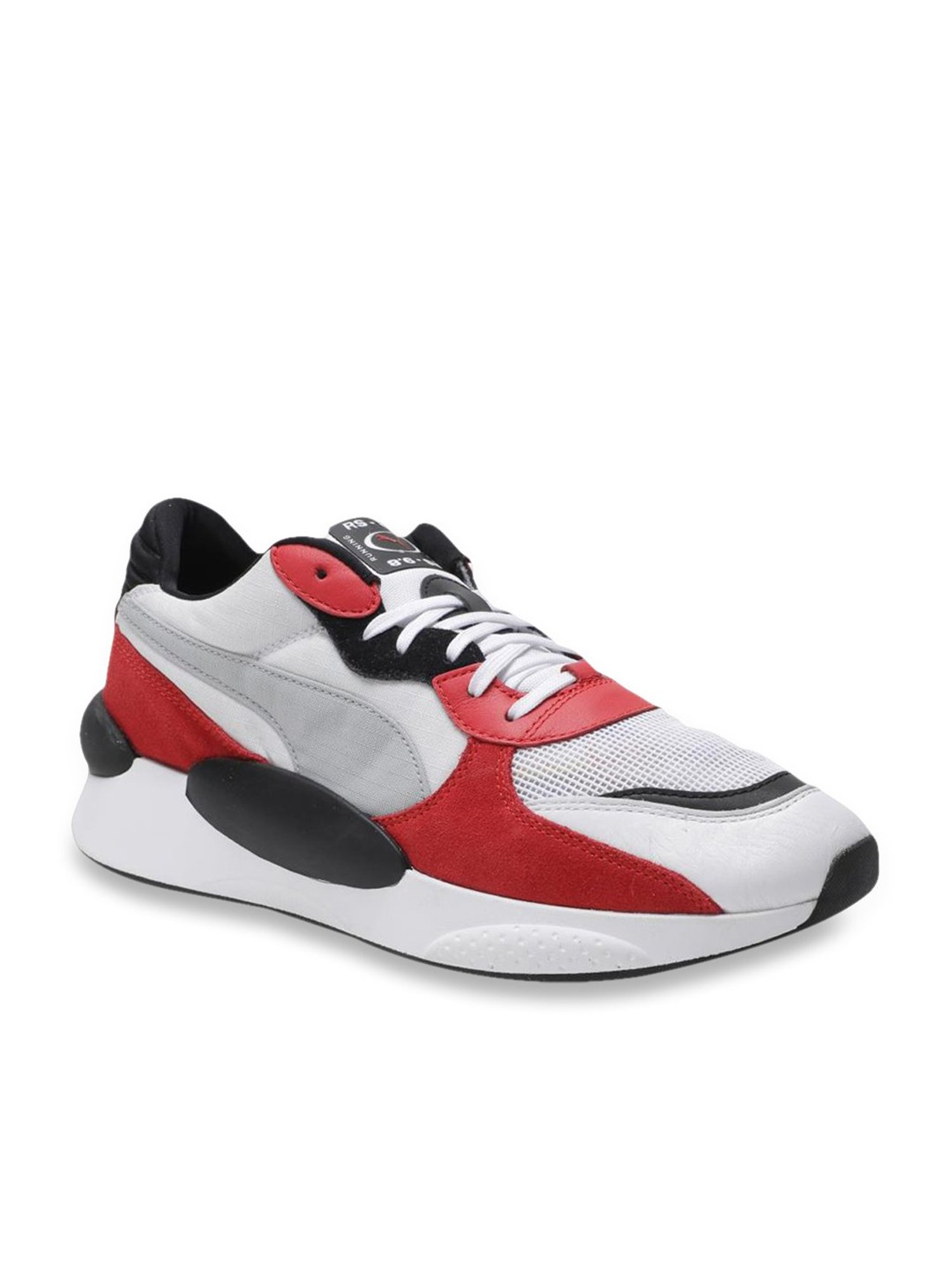 Buy Puma RS 9.8 Space White \u0026 High Risk Red Sneakers for Men at Best Price  @ Tata CLiQ