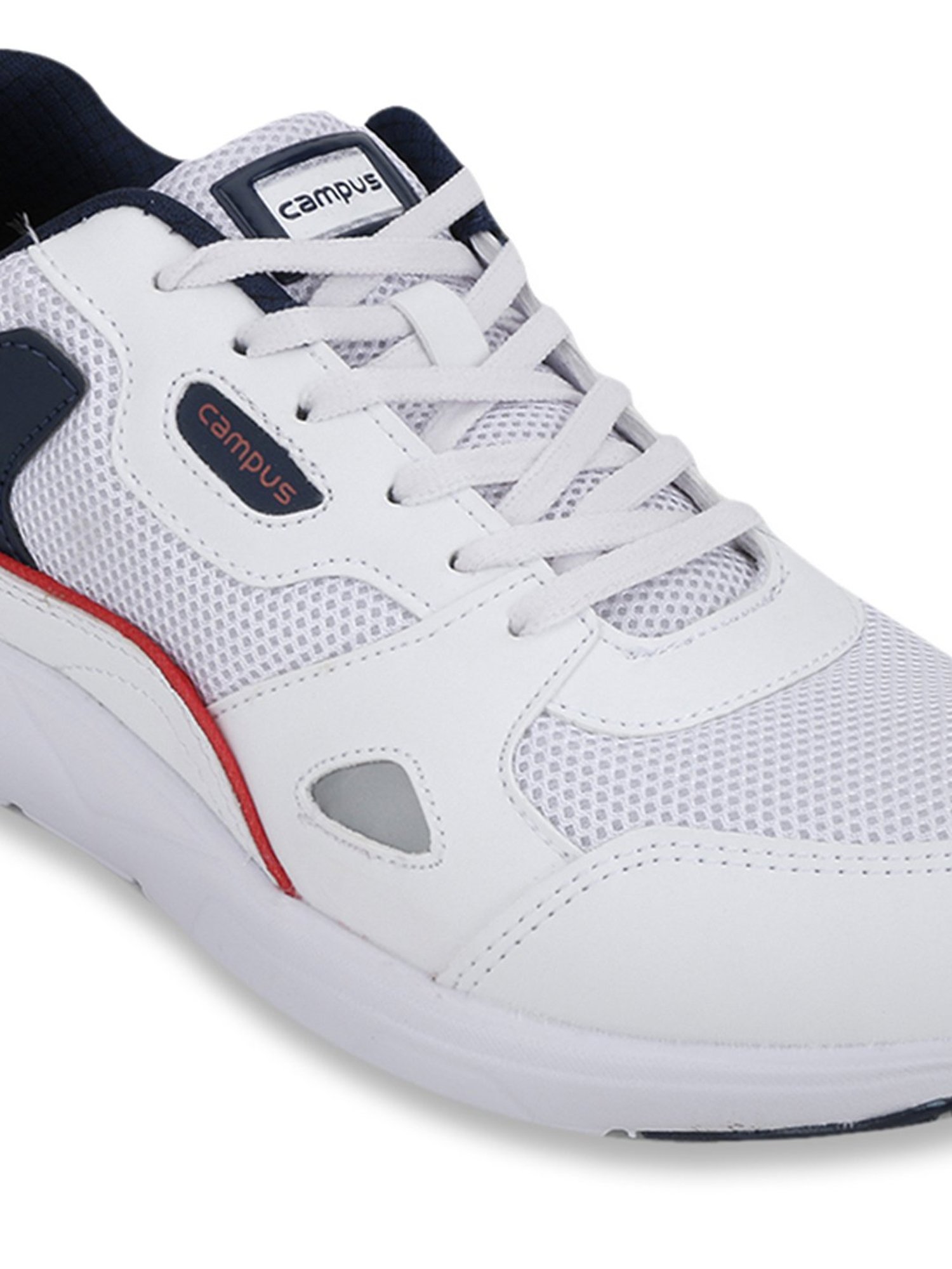 Campus Wisdom Pearl White Running Shoes 