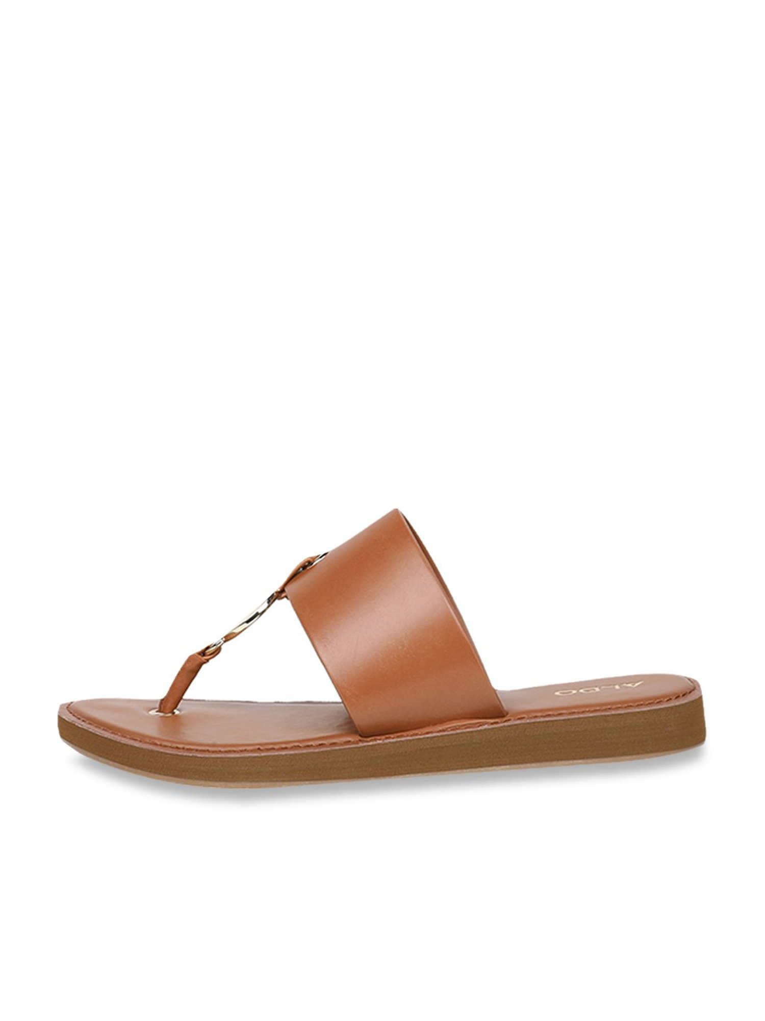 Buy Aldo Yilania Tan T Strap Sandals for Women at Best Price