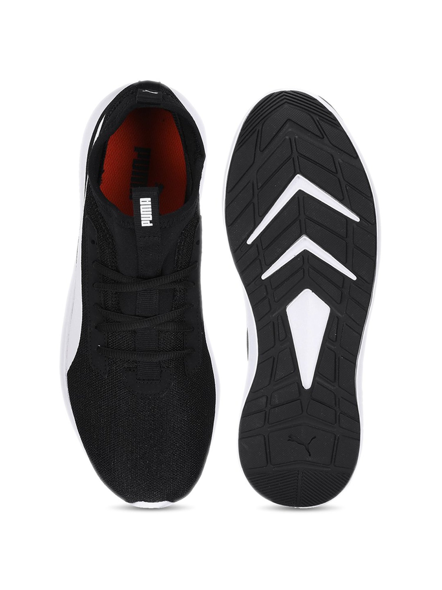 puma men black clasp idp sneakers