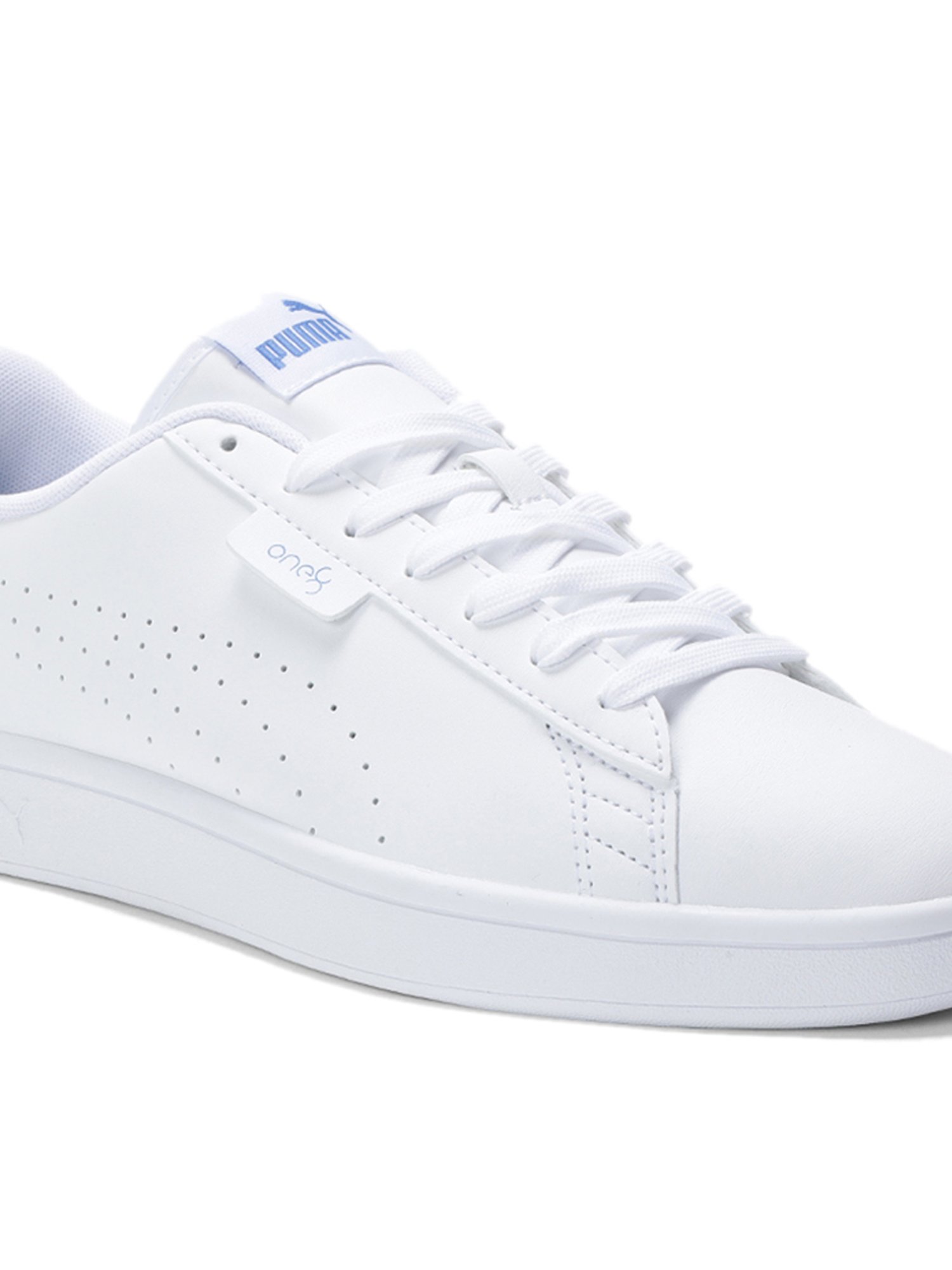 one 8 puma white sneakers