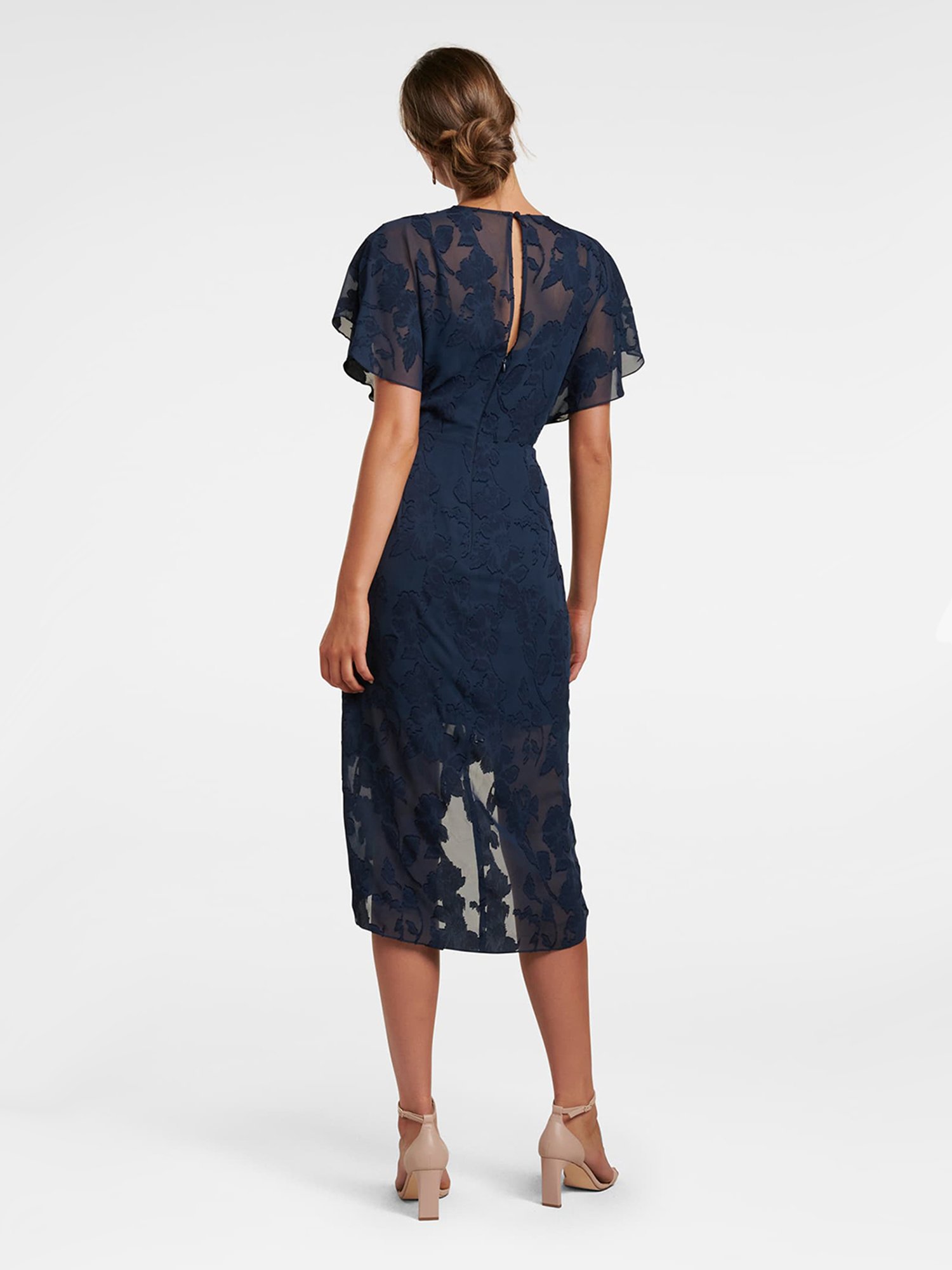 forever new tamara ruched midi dress Tamara Burgundy Long-Sleeve Ruched Midi Dress Club L London