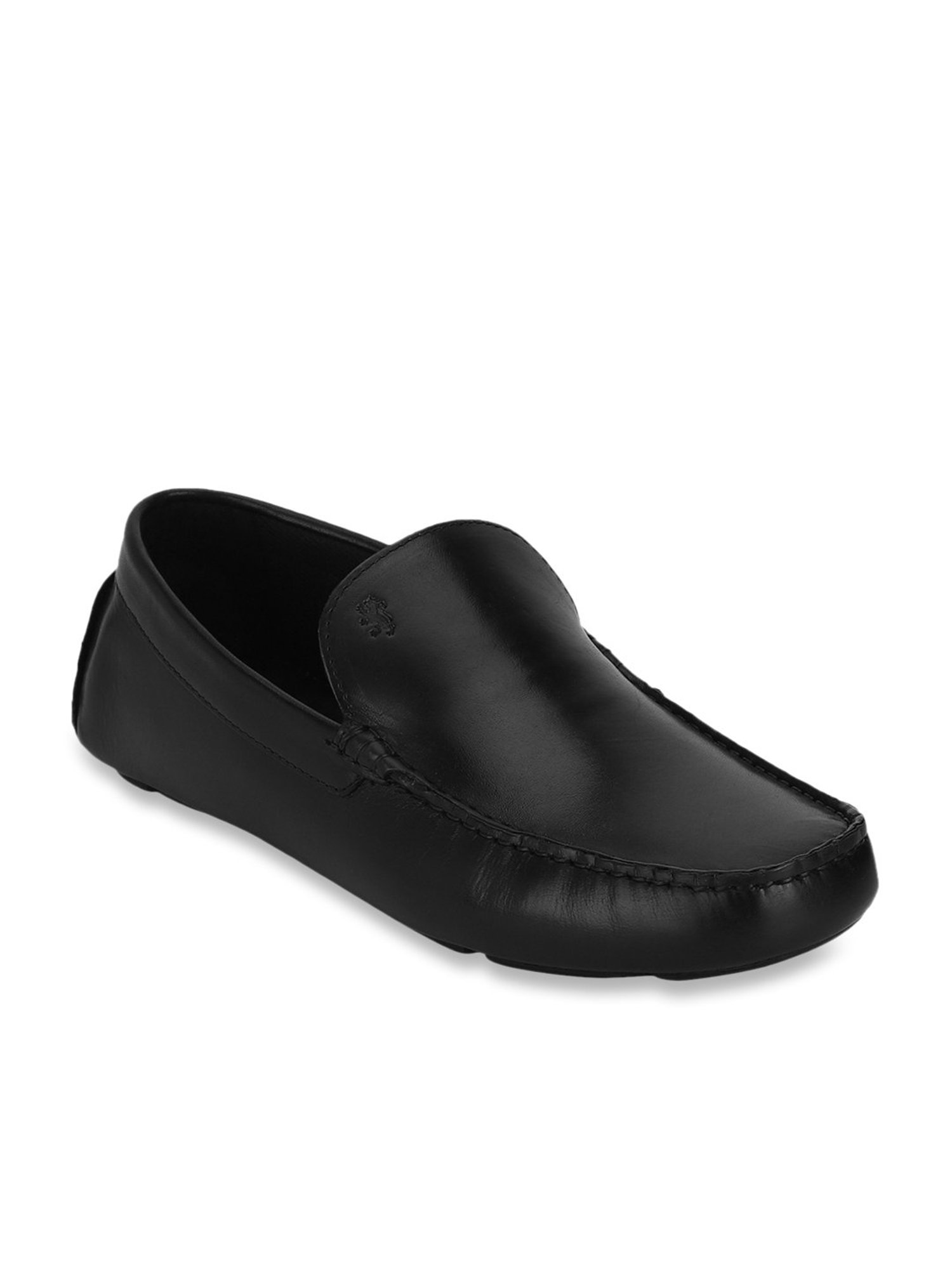 red tape black casual loafers