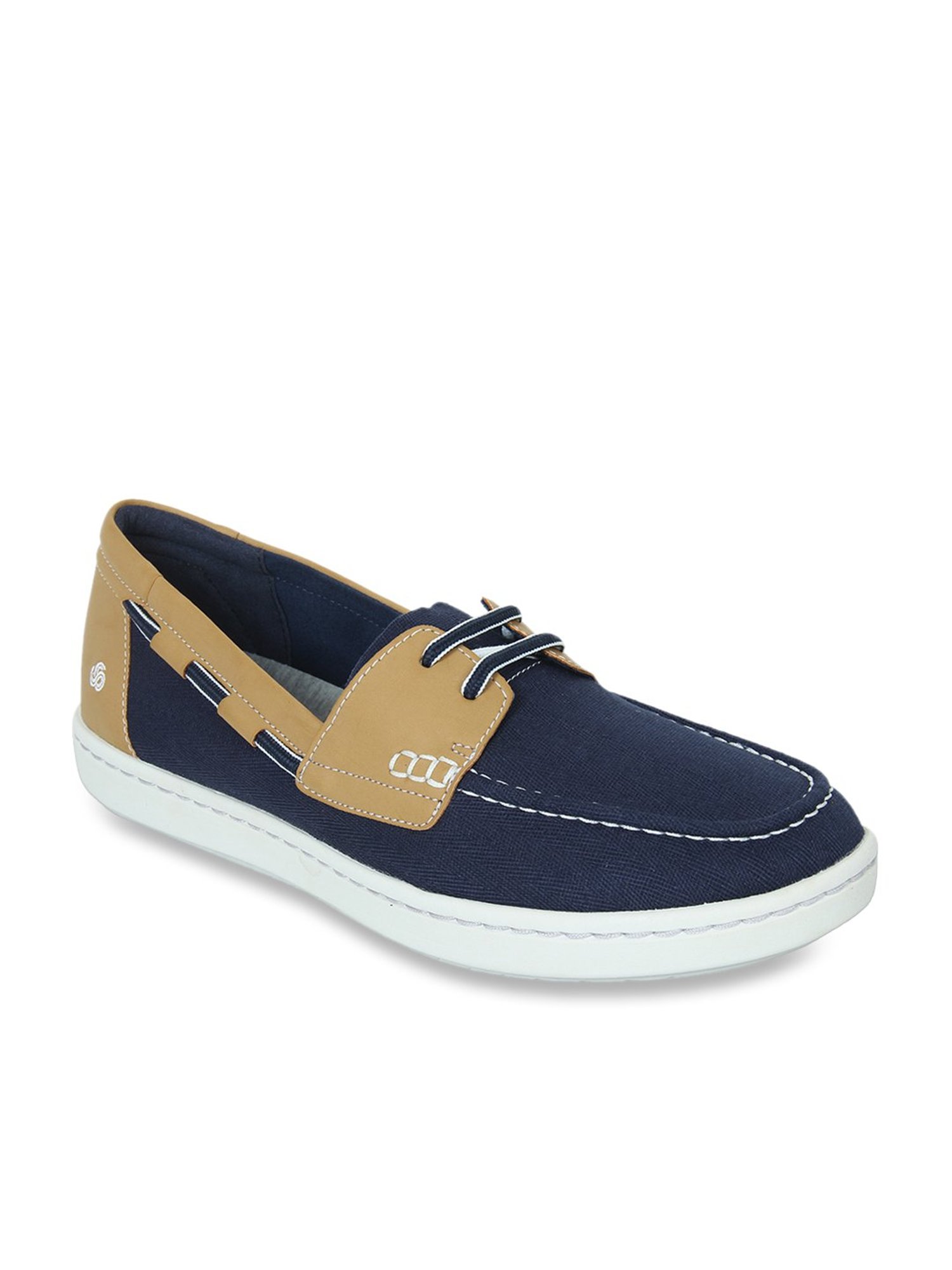 Buy Clarks Step Glow Lite Navy Boat Shoes for Women at Best Price Tata CLiQ