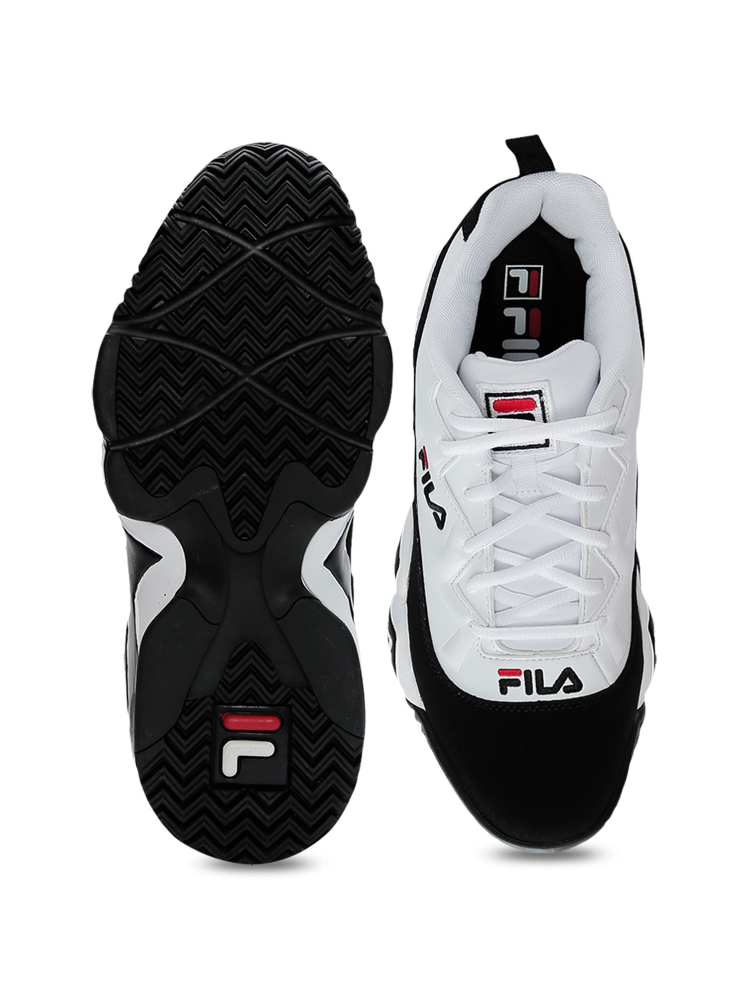 fila white low sneakers