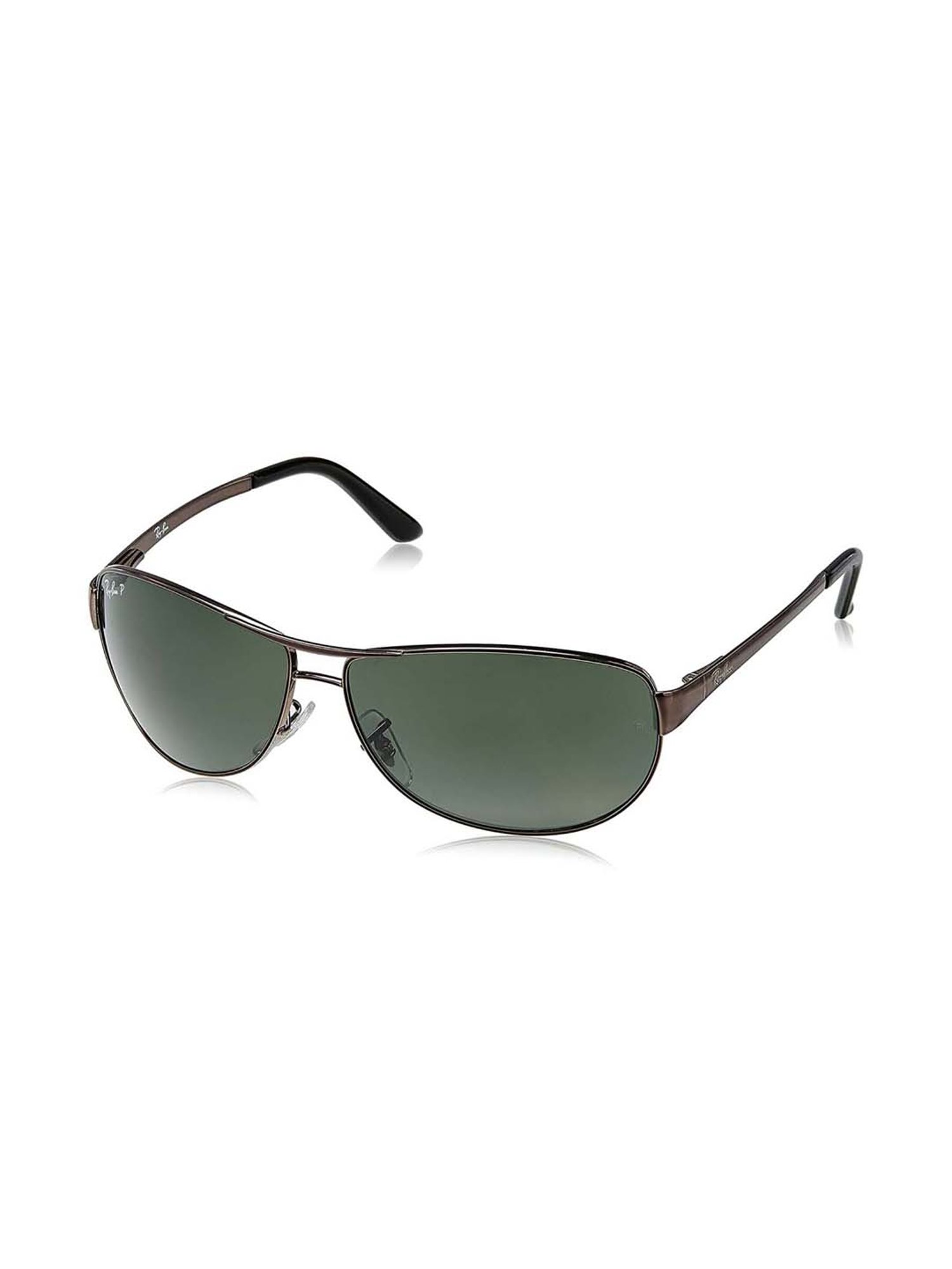 Shop online for Ray-Ban RB3342 Large (Size-60) Gunmetal Green 004/58 Unisex  Sunglasses