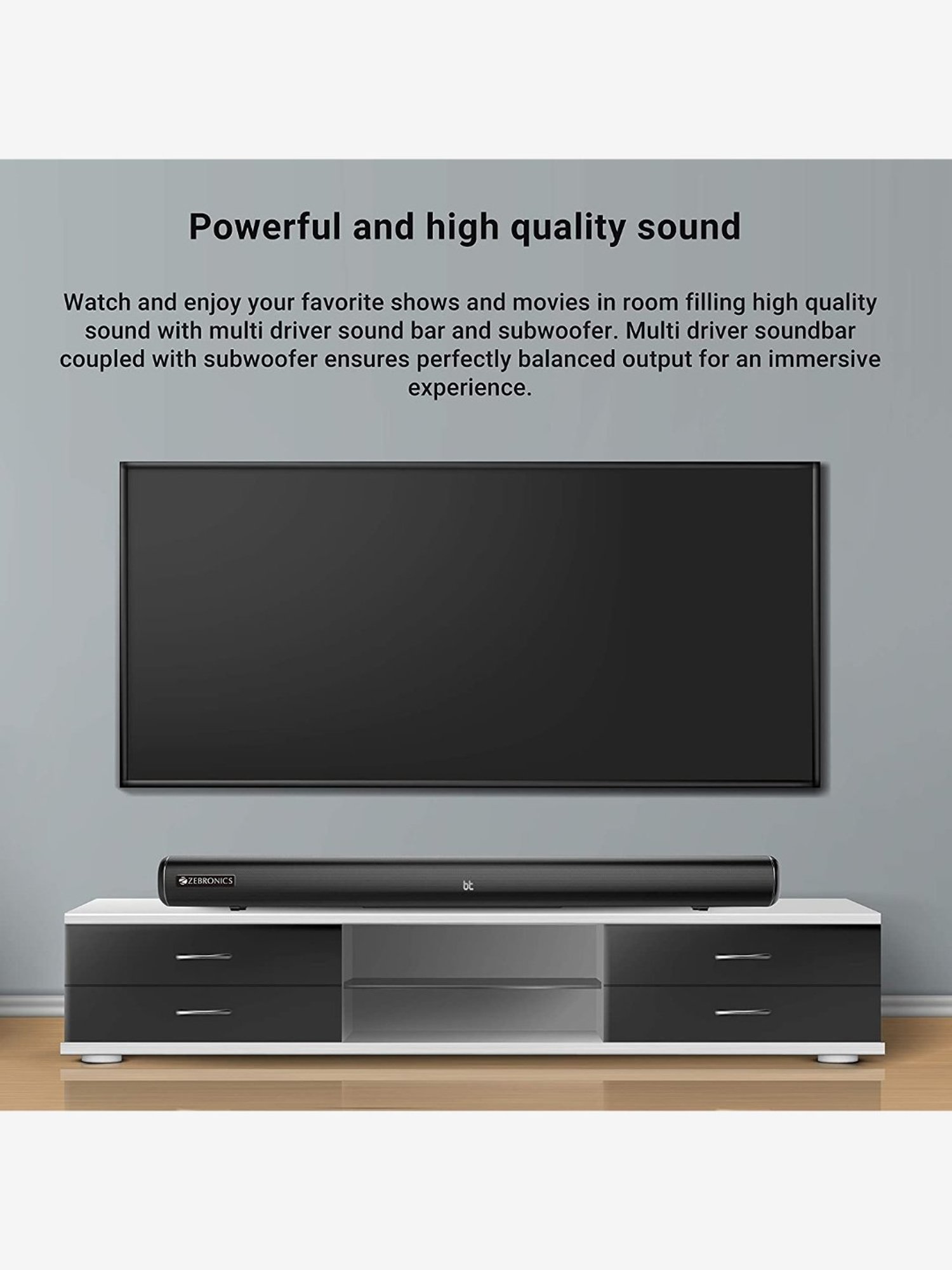 zebronics juke bar 4000 soundbar with subwoofer