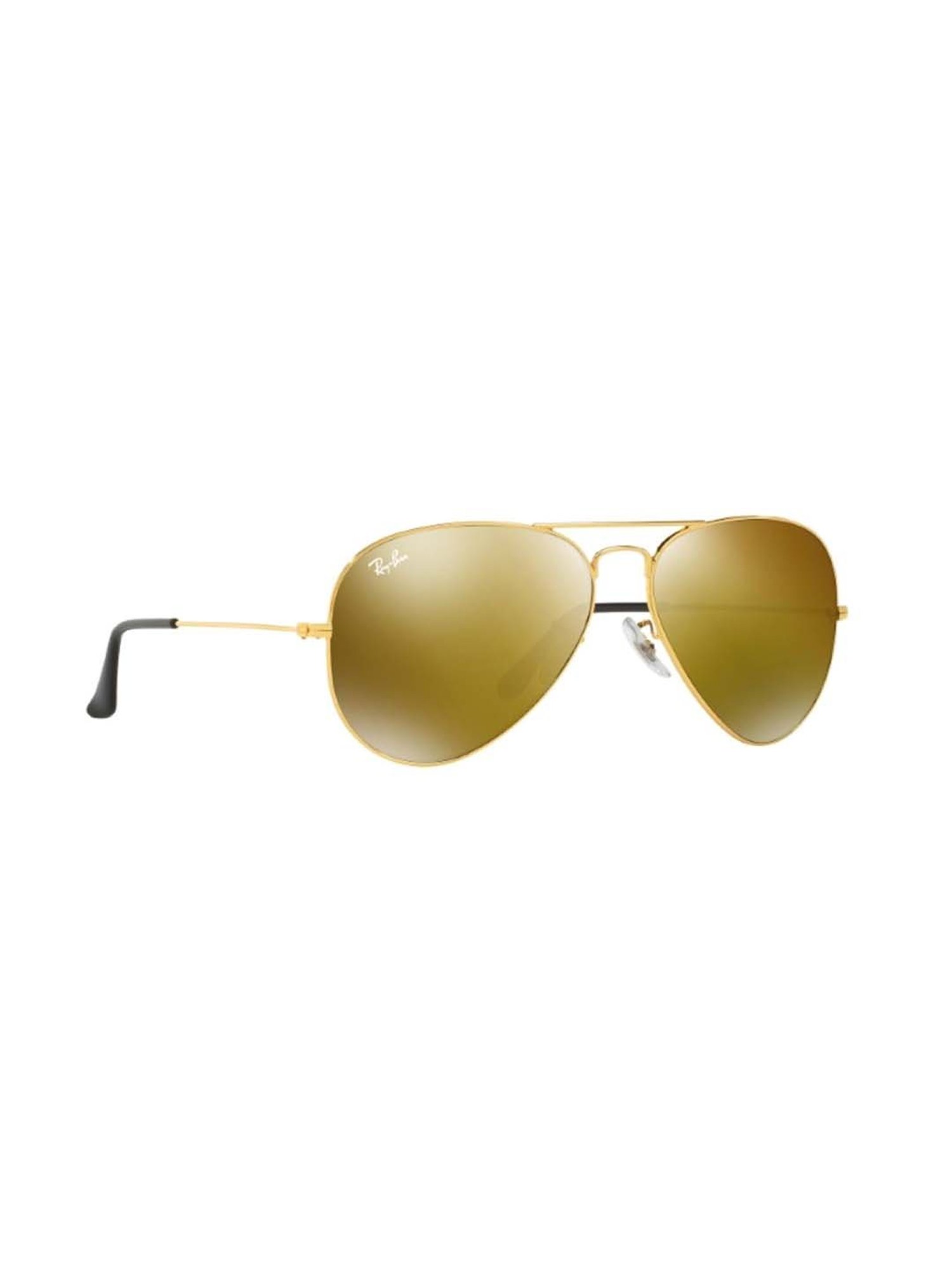 FunkyTradition Golden Brown Shade Aviator Sunglasses