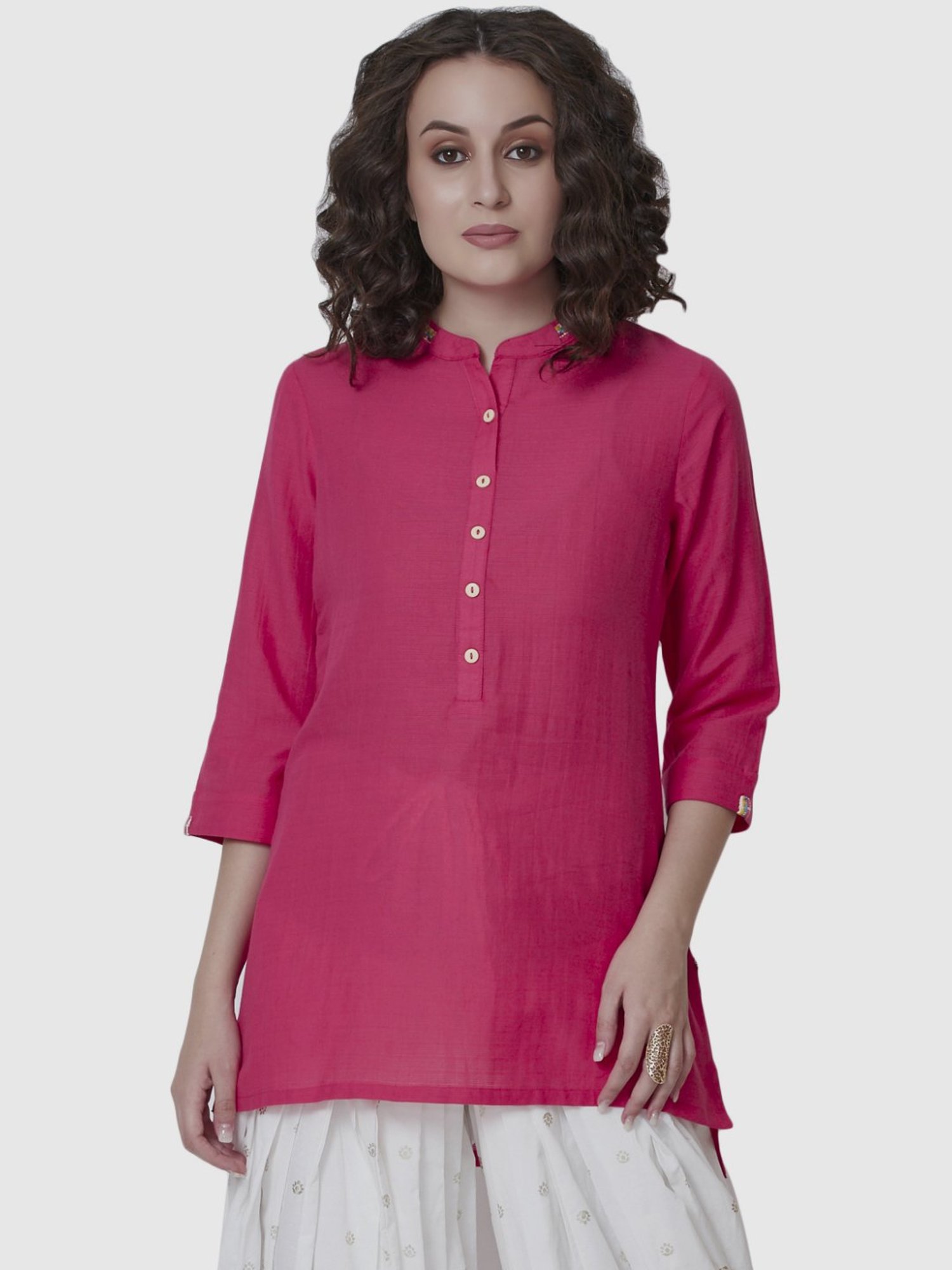 biba pink kurti