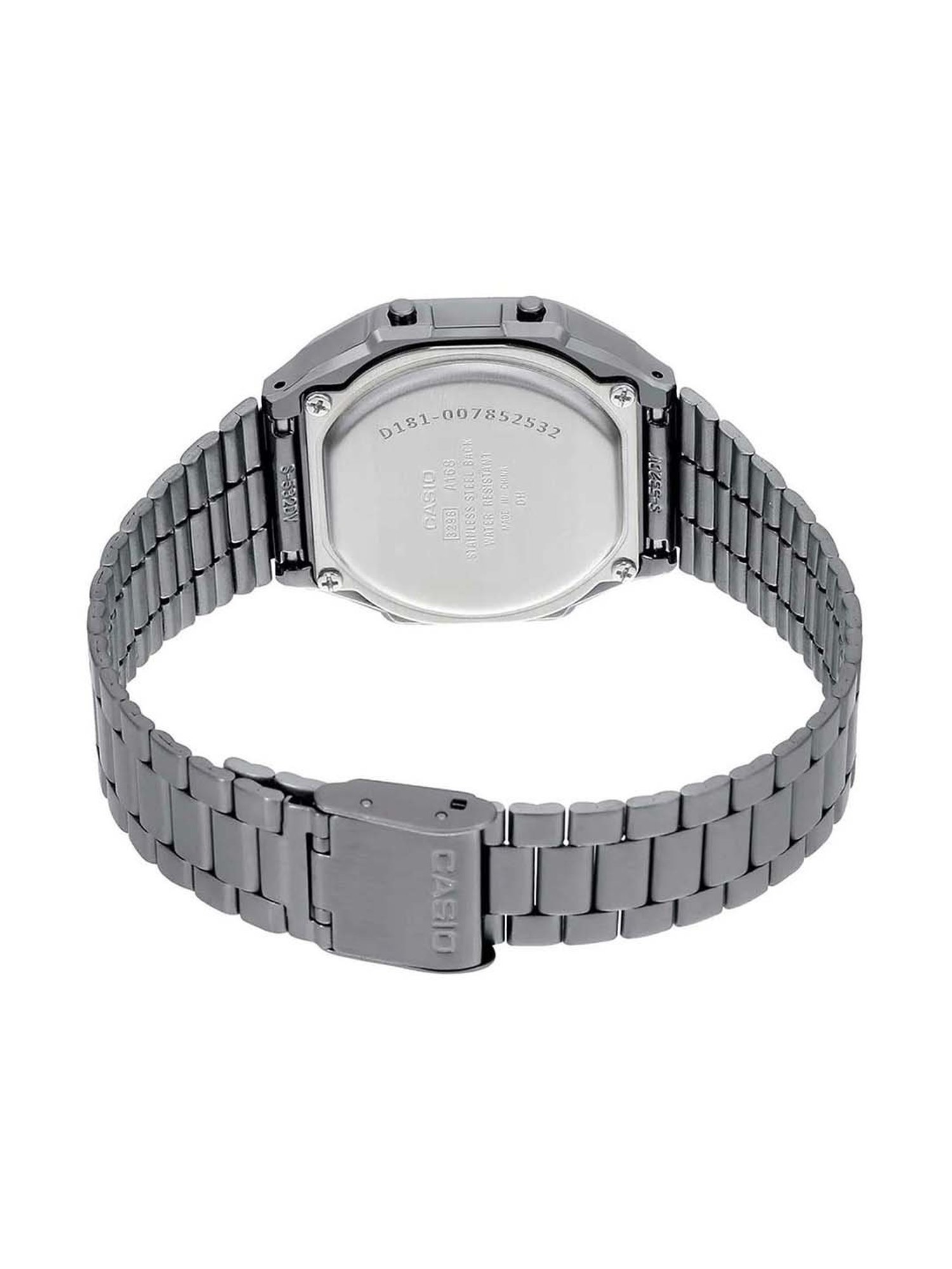 Stainless steel best sale back casio