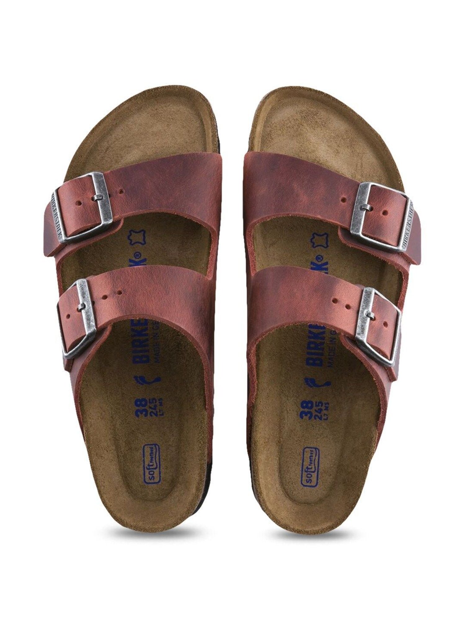 Buy Birkenstock Arizona Earth Red Regular Width Casual Sandals for