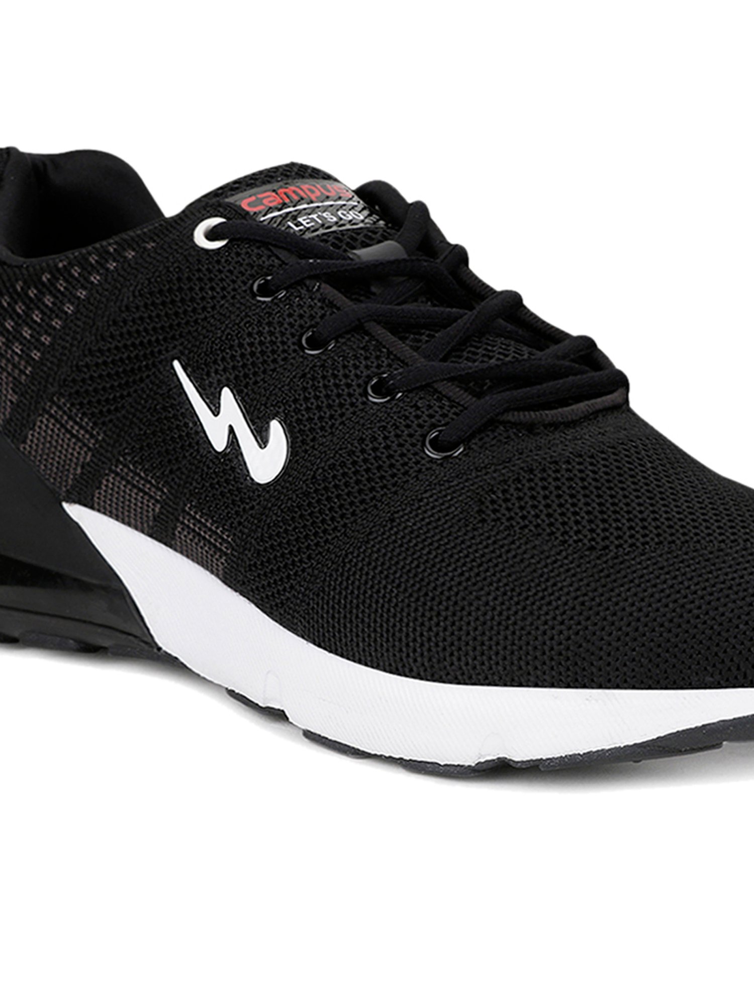Buy Campus Syrus Black Running Shoes 