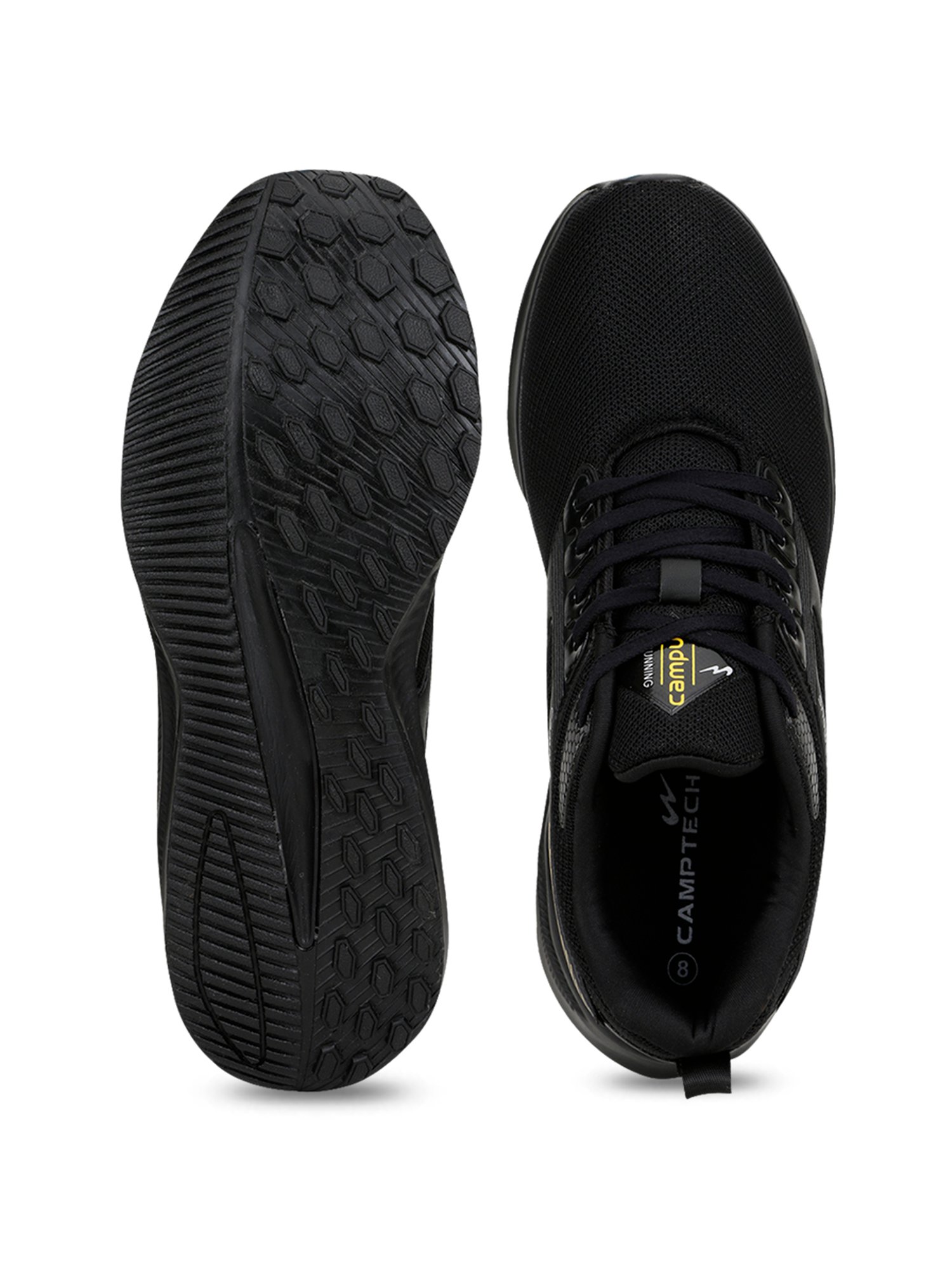 Buy Campus Davis Black Running Shoes 