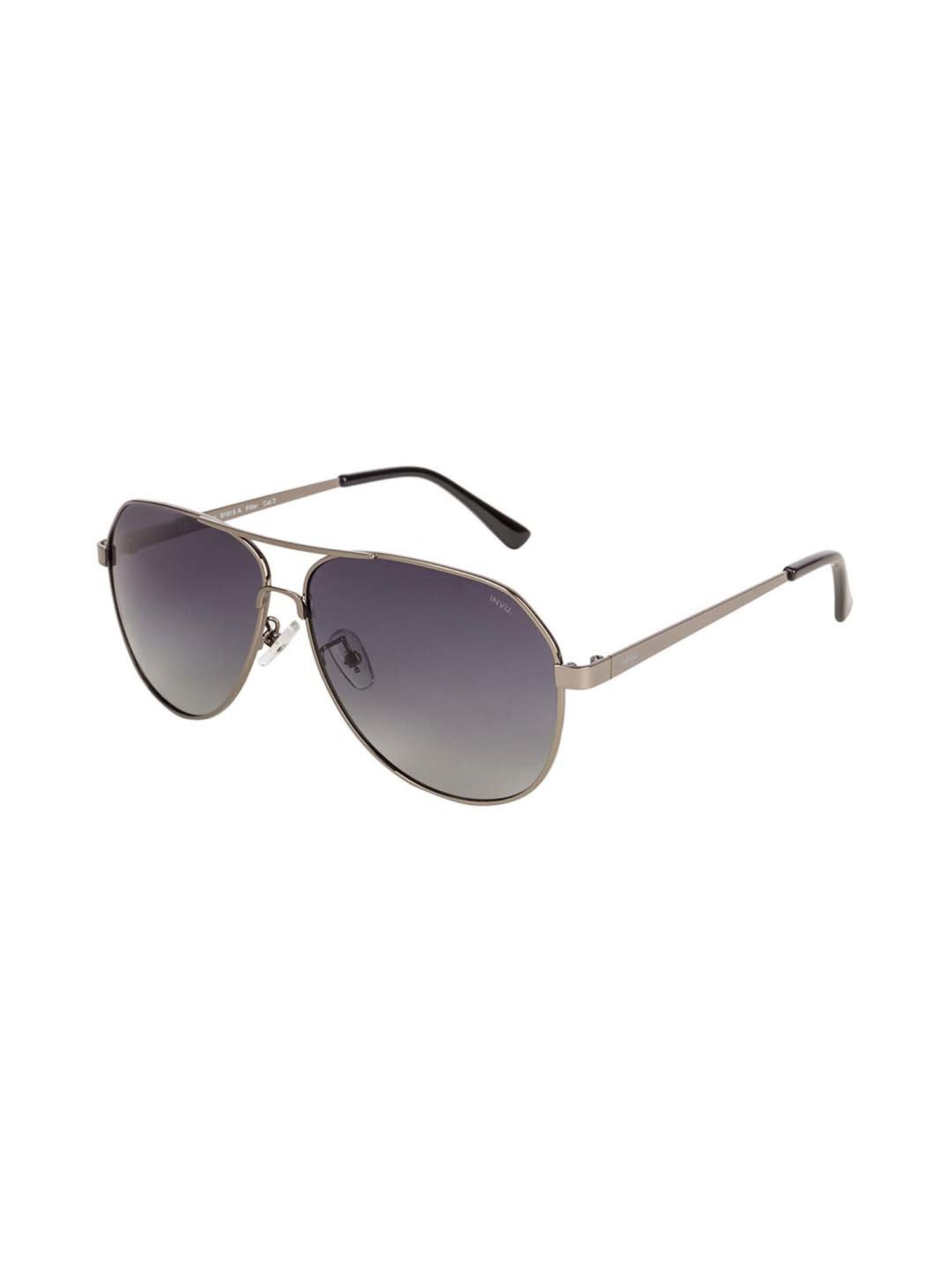 Buy INVU B1819A Grey Polarized Pilot Sunglasses For Men At Best