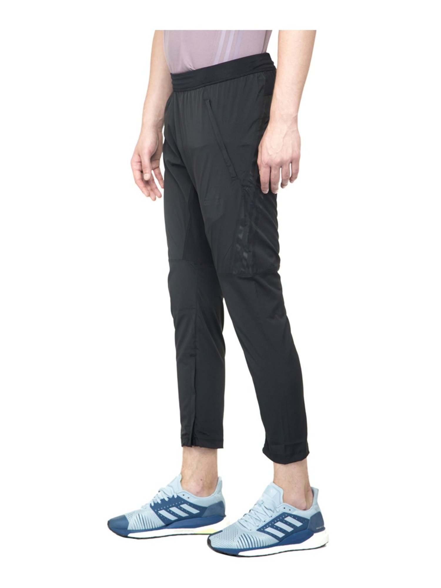 Manga Inactivo es inutil Buy Adidas AERO 3S PNT Black Regular Fit Training Trackpants for Men Online  @ Tata CLiQ