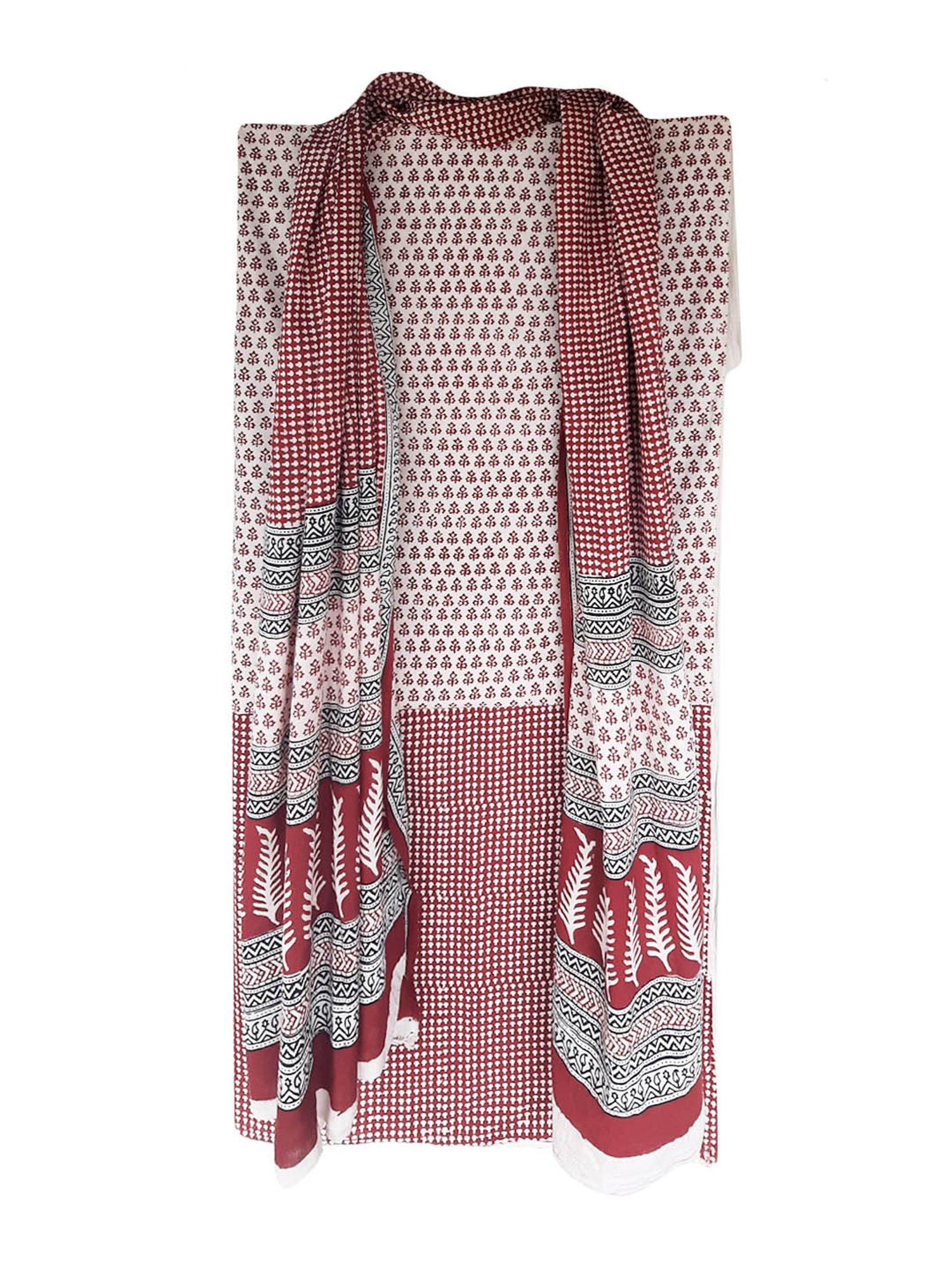 cotton unstitched dress material