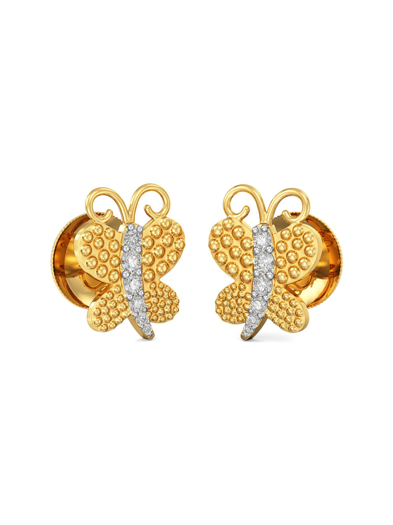 Amazon.com: Certified Solid 22K/18K Yellow Fine Gold Beautiful Design  Earrings Available In Both 22 Carat And 18 Carat Fine Gold, For  Women,Girls,Kids,Gifts,Bridal,Wedding,Engagement & Celebrations: Clothing,  Shoes & Jewelry