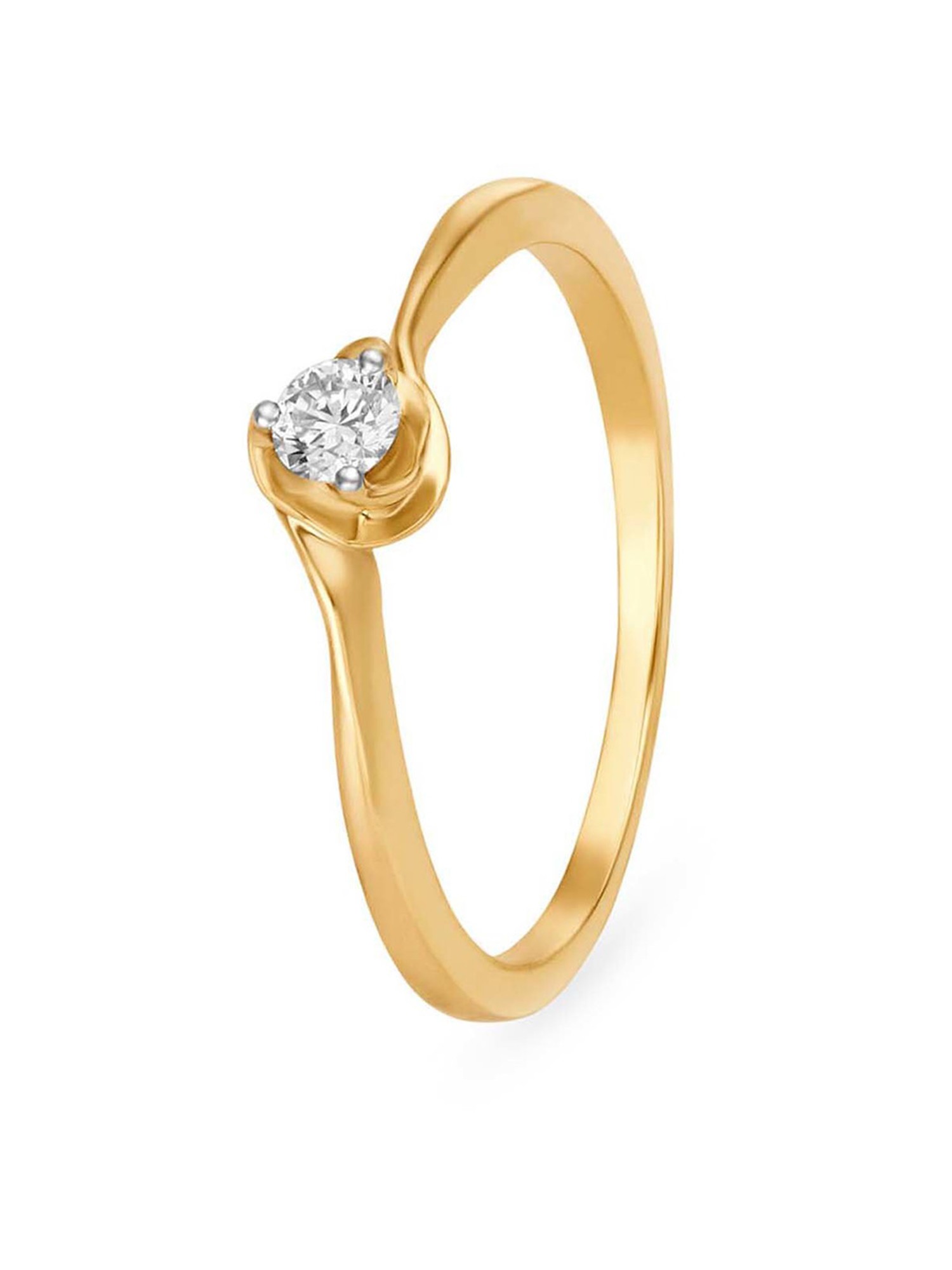Delicate Contemporary Gold Ring