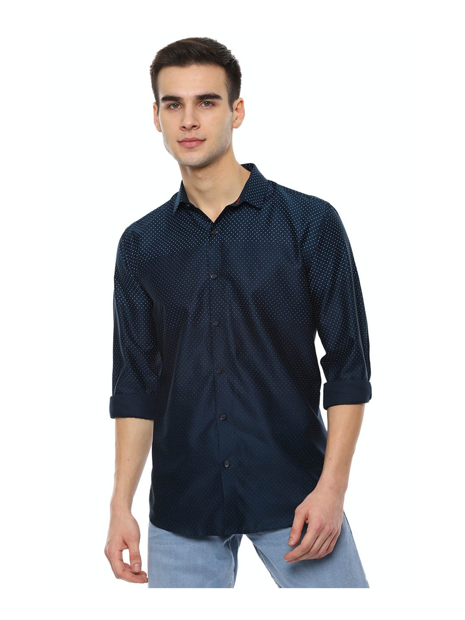 van heusen polka dot shirt