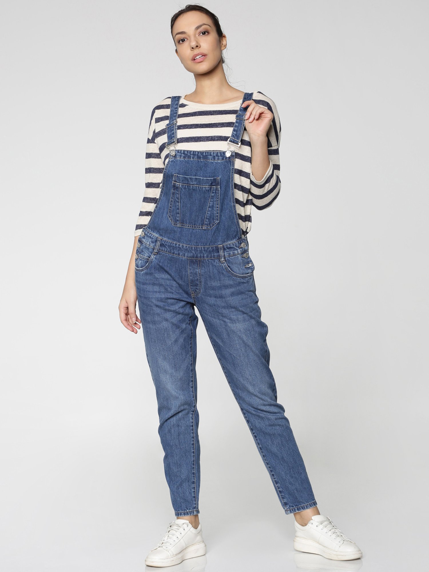 Top more than 130 womens denim dungarees - dedaotaonec