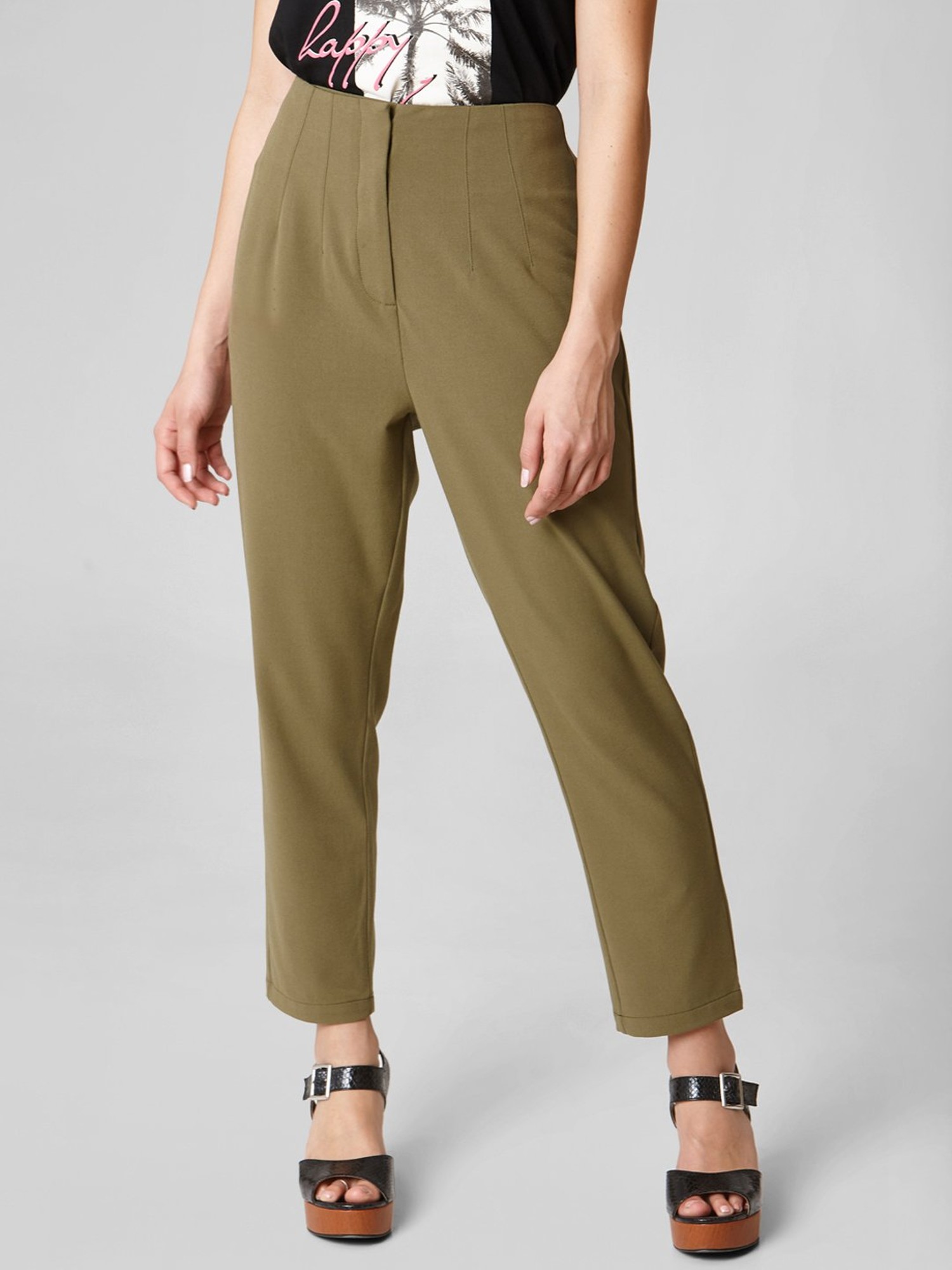 Buy Olive Green Slim Fit Trouser Pants Online  Aurelia