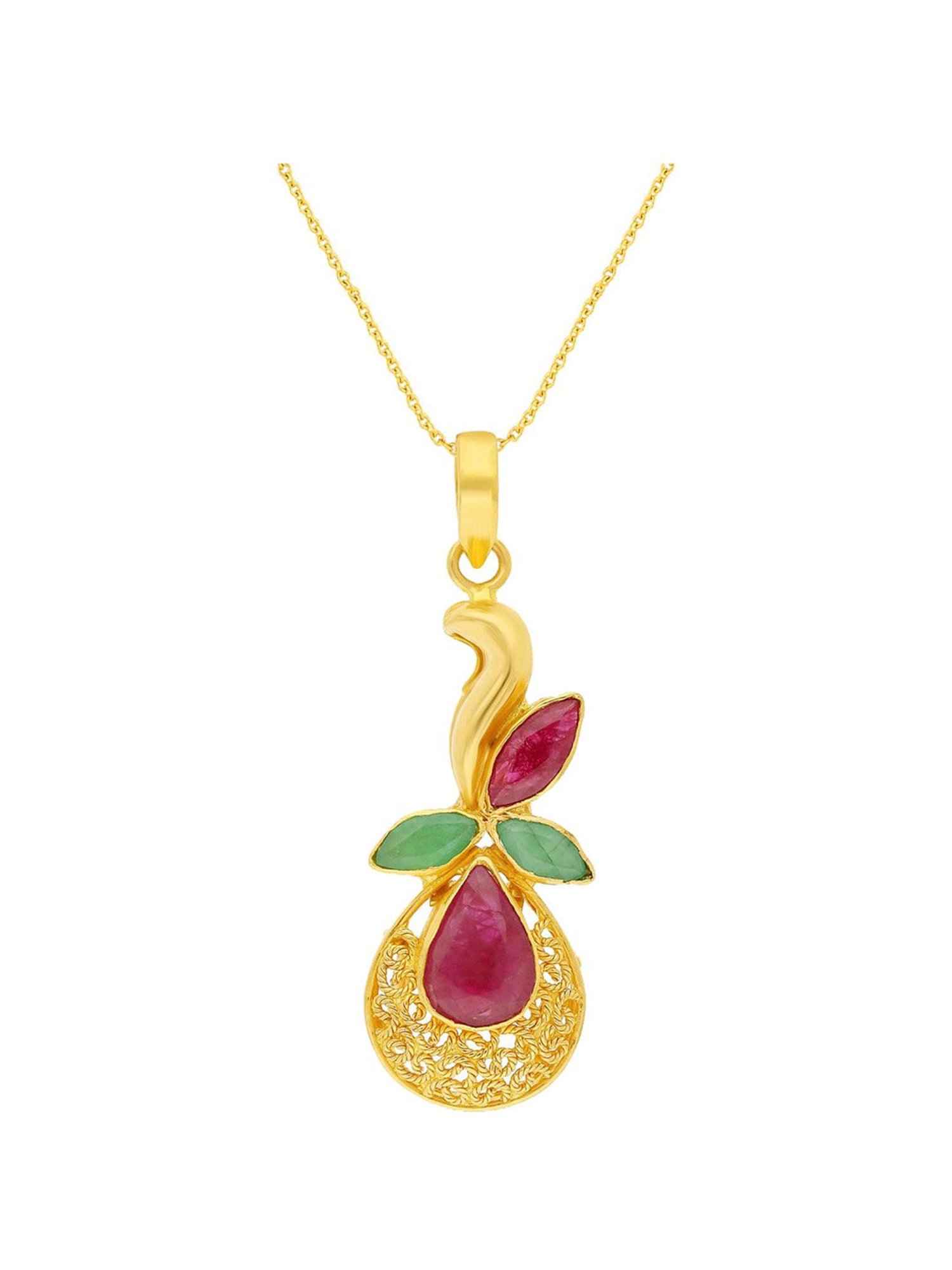 Ruby necklace deals malabar gold