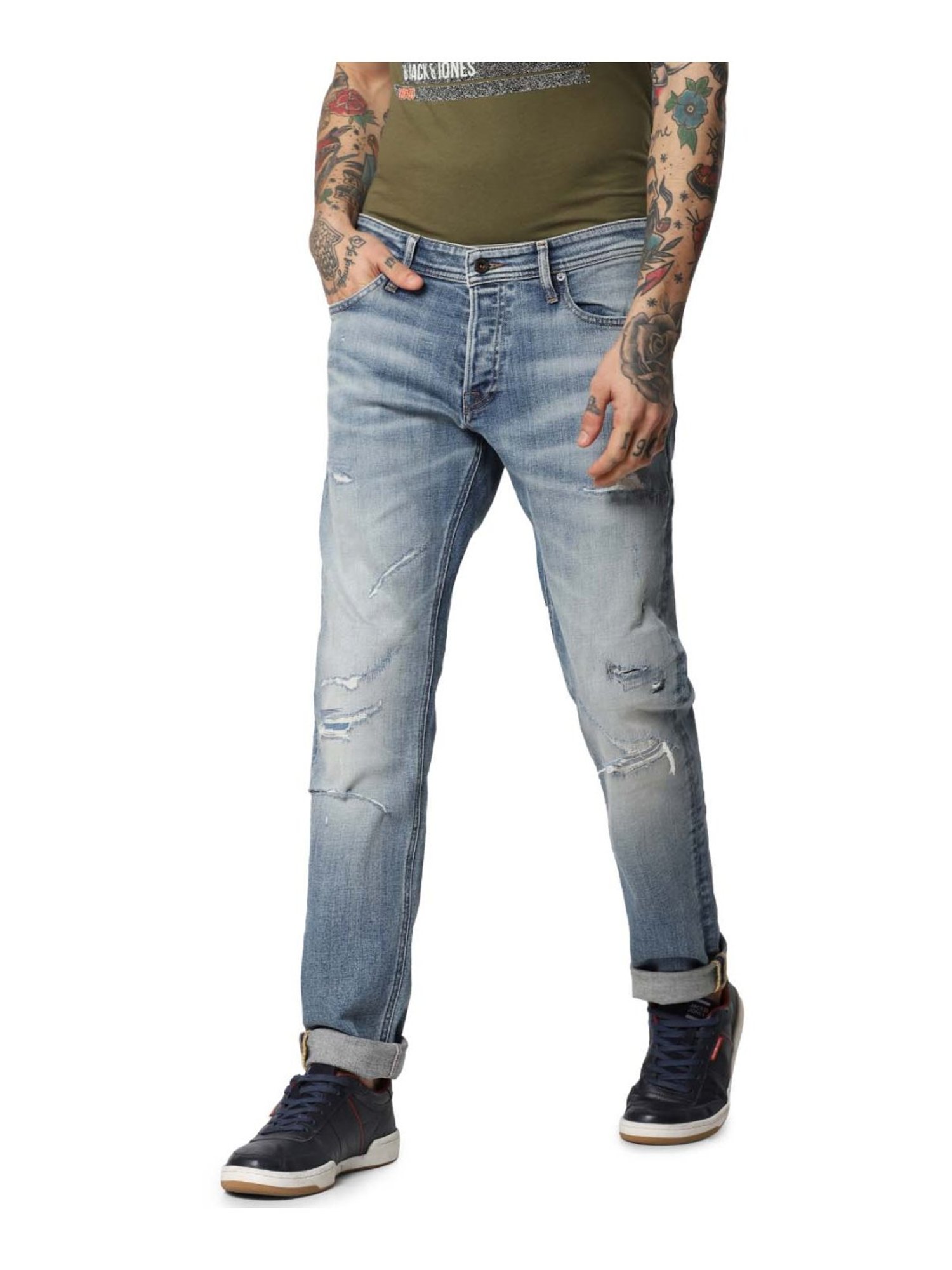 jack and jones distressed jeans