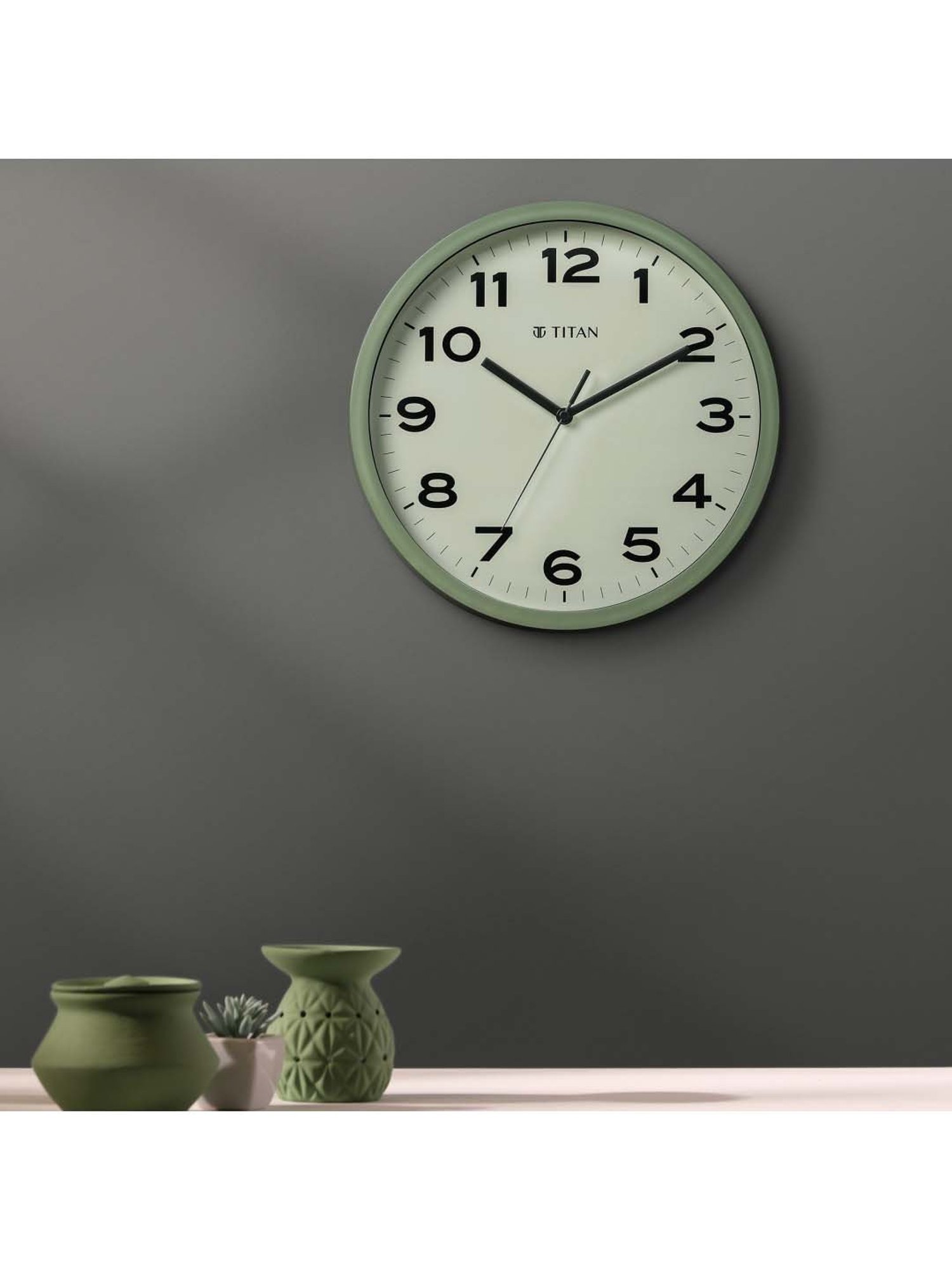 titan contemporary wall clock