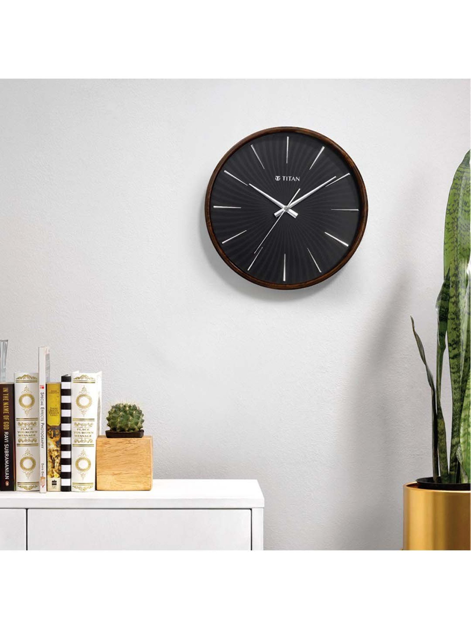 titan contemporary wall clock