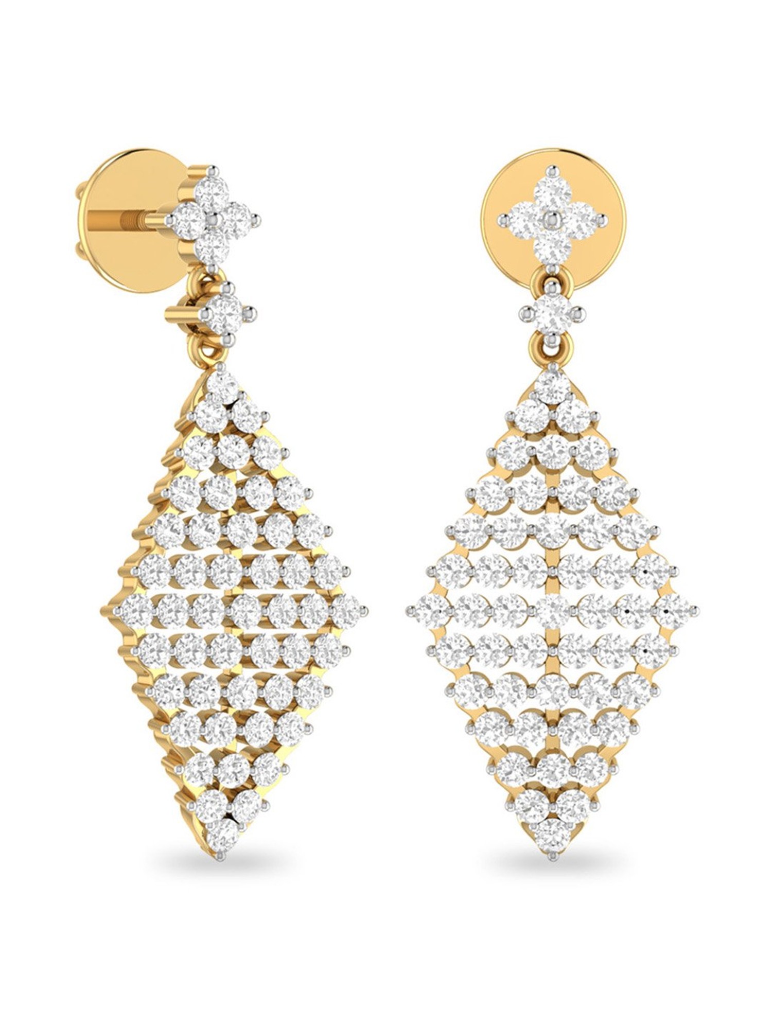 The Orbart Diamond Earrings by PC Jeweller
