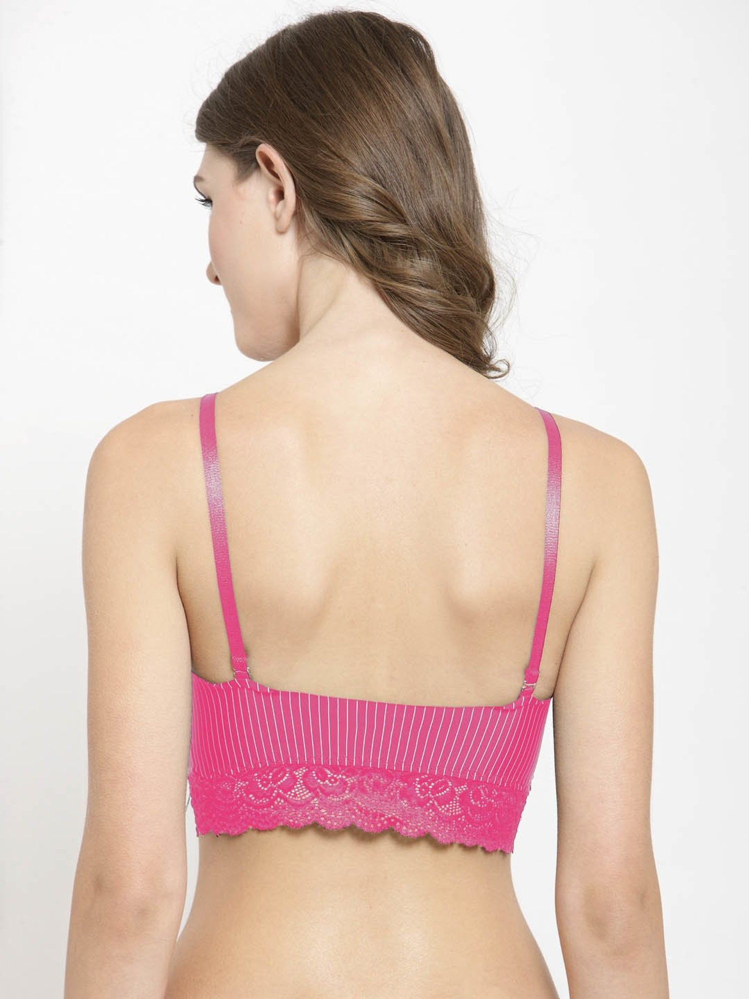 Buy PrettyCat Pink Non Wired Padded Bralette for Women Online @ Tata CLiQ