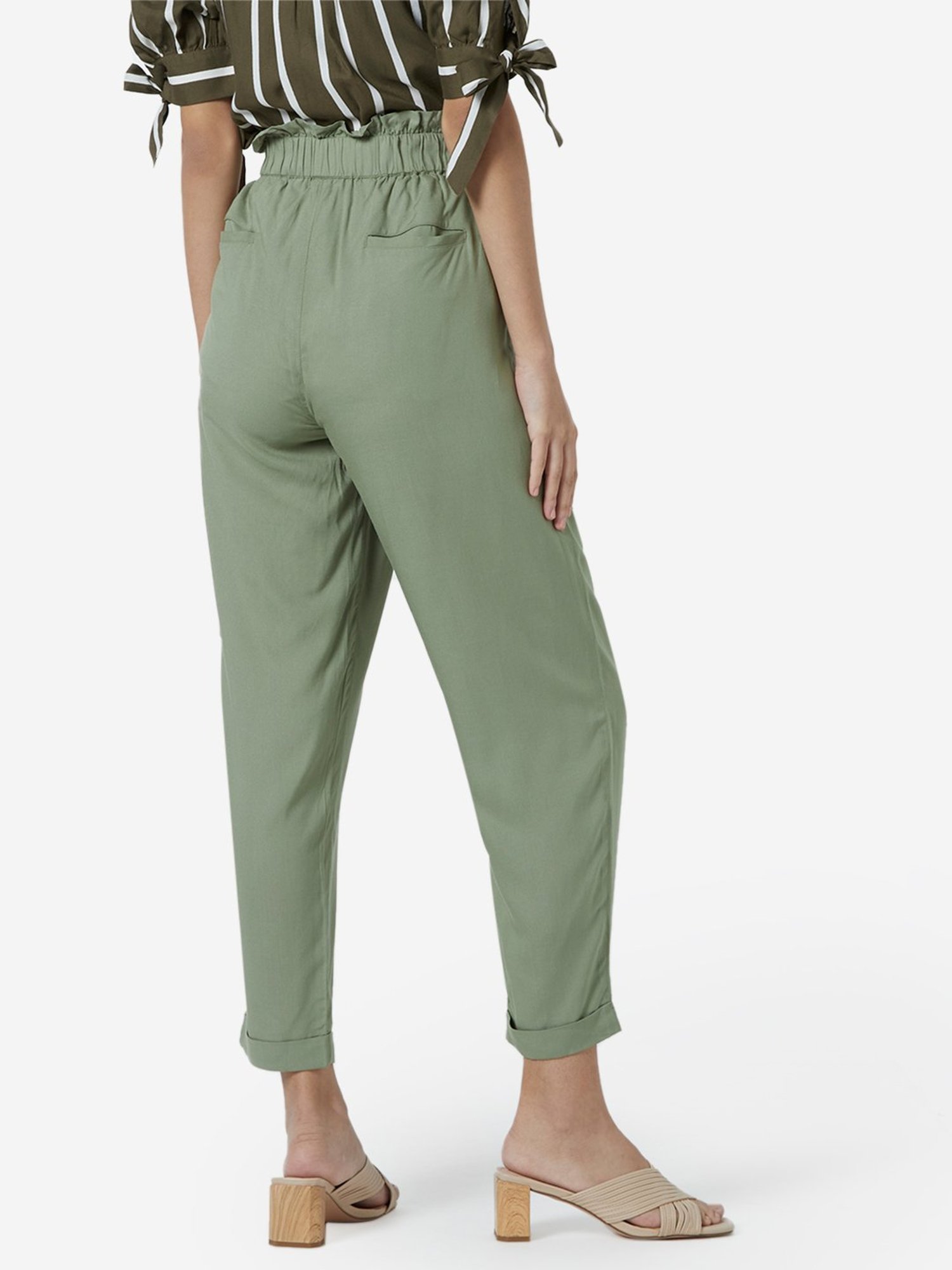 Buy Green Trousers  Pants for Women by American Eagle Outfitters Online   Ajiocom