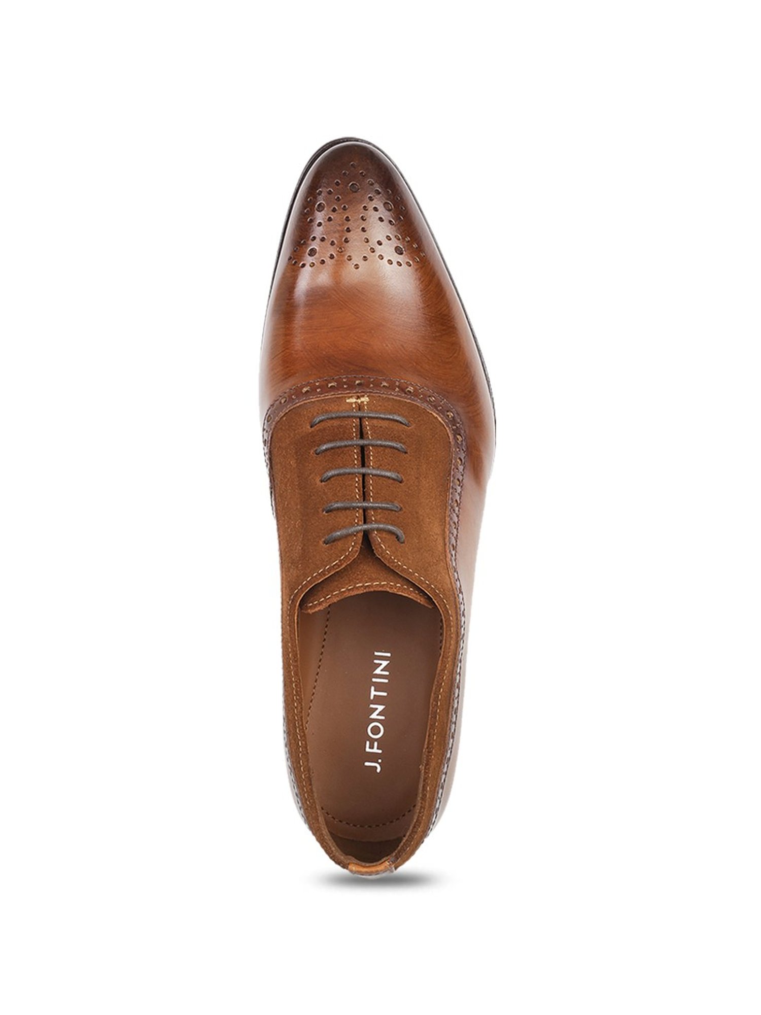 Buy J. Fontini by Mochi Tan Oxford Shoes for Men at Best Price Tata CLiQ