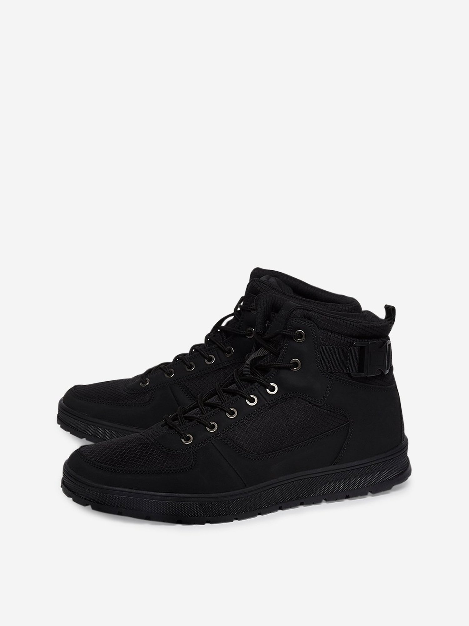 Buy SOLEPLAY by Westside Black High-Top Lace-Up Sneakers For Men Online At  Tata CLiQ