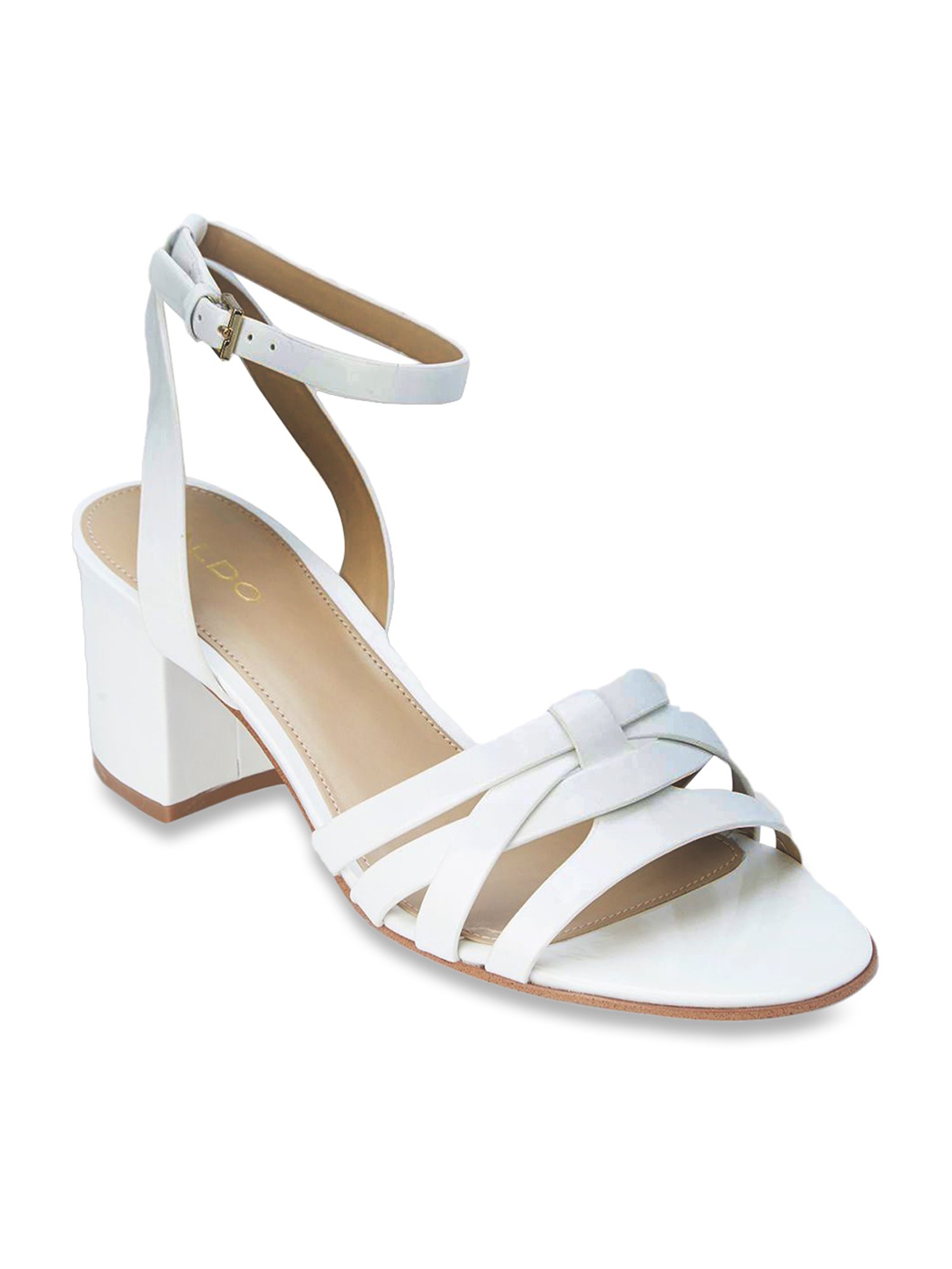 white ankle sandals