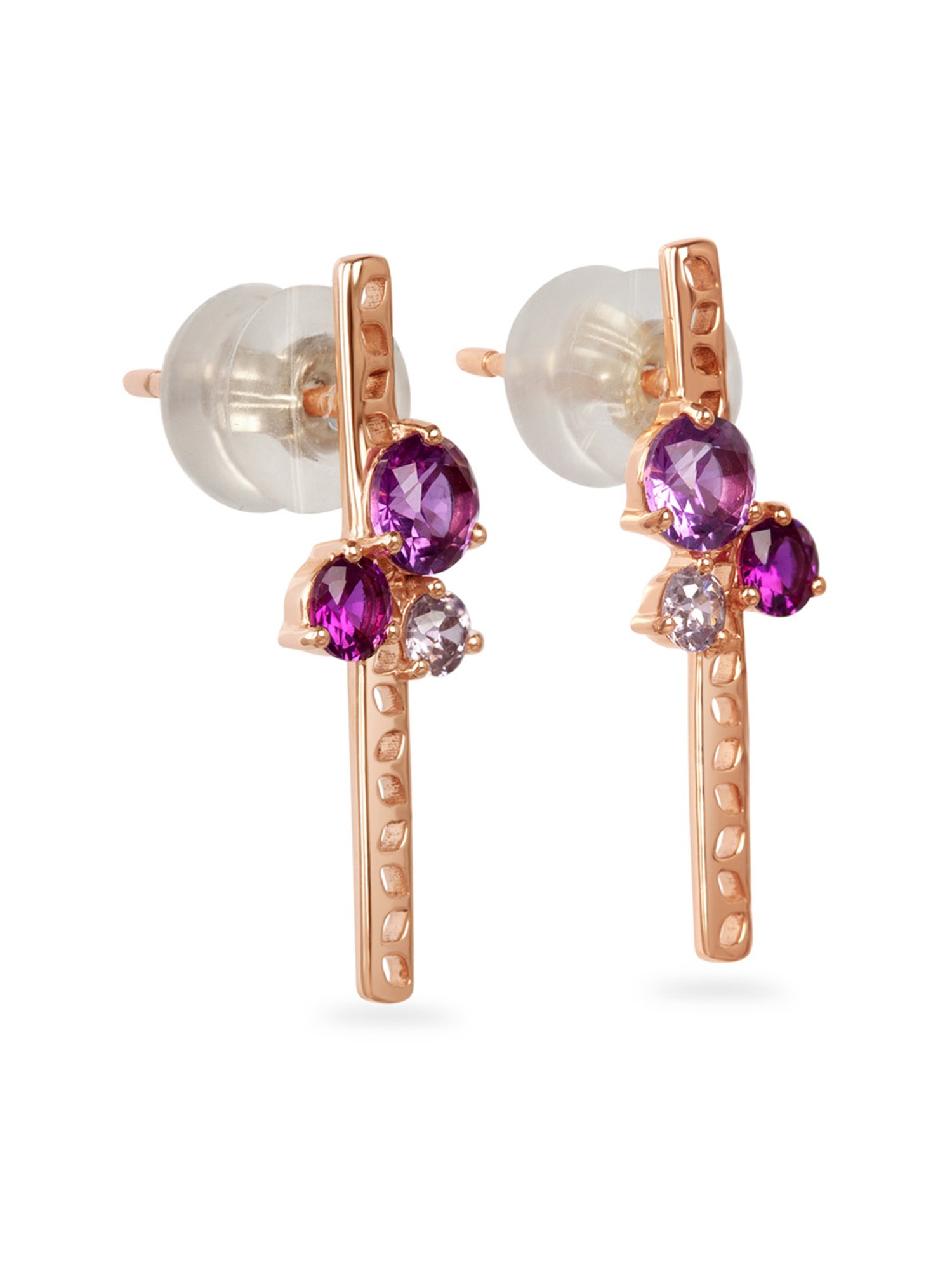 Buy PAVOI 14K Rose Gold Plated Cuff Earrings Huggie Stud  Small Hoop  Earrings for Women at Amazonin