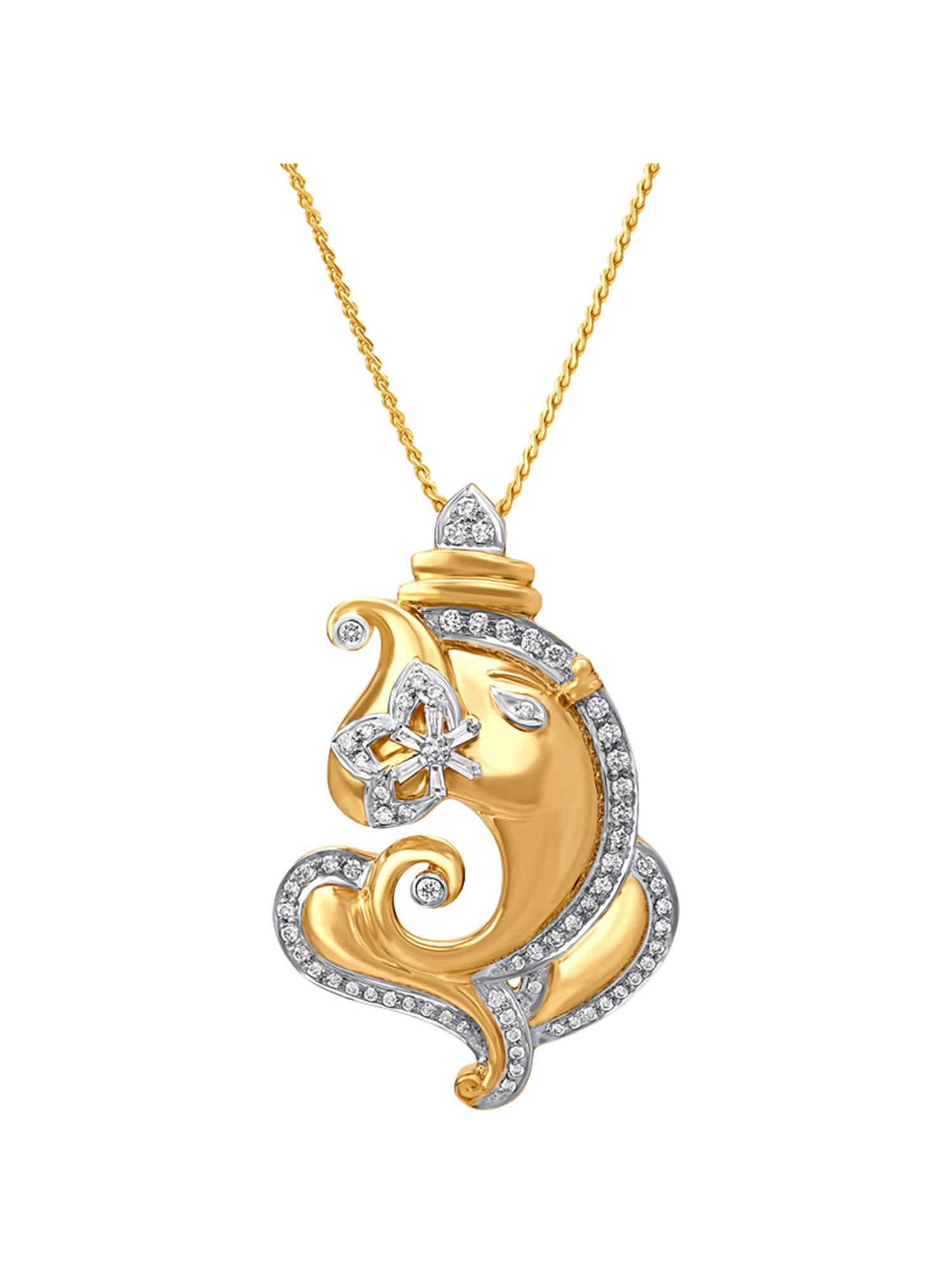 Gold ganesh pendant store tanishq online