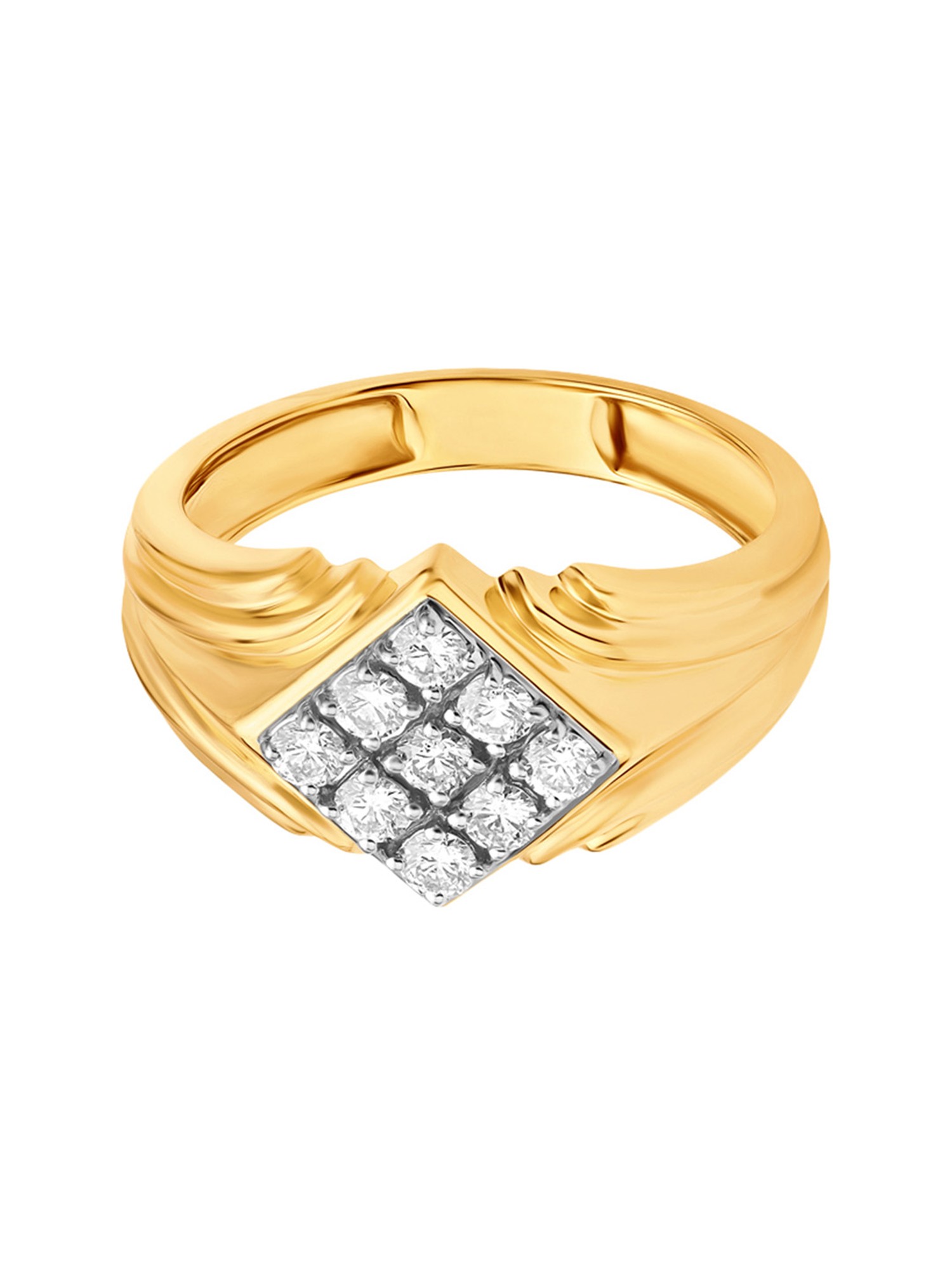 Diamond Imitation High Men's Wedding Plated Gold High Simulation Ring Ring  Carbon Moissanite Diamond Rings Rings Masculine - Rings - AliExpress