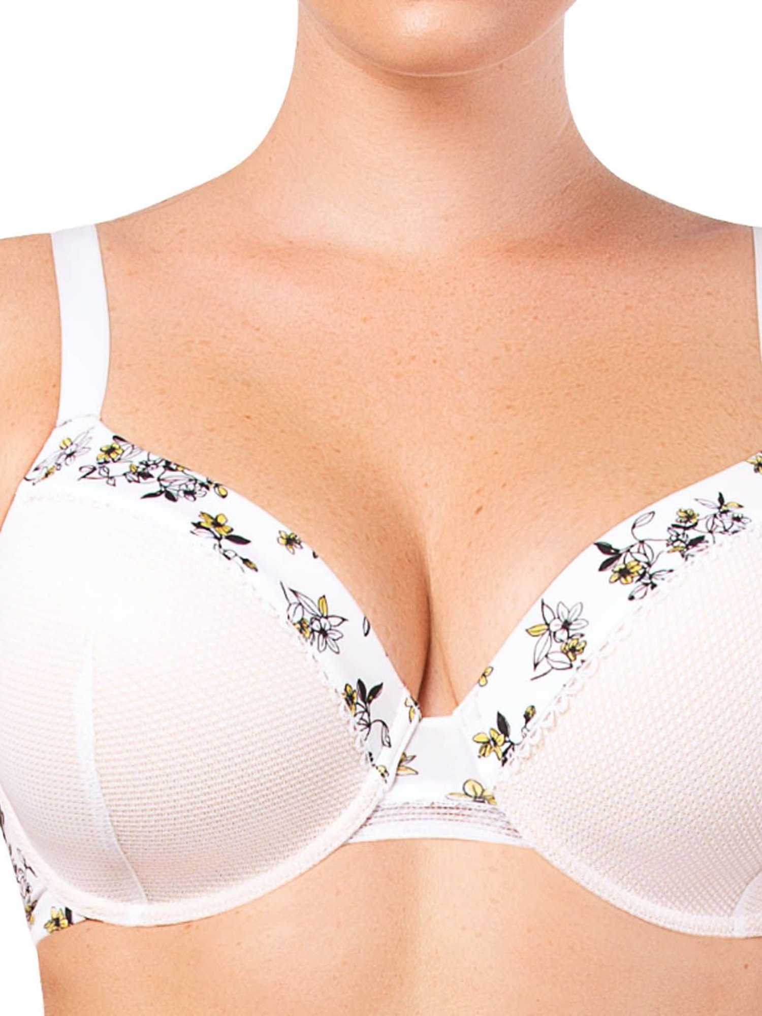 Buy Zivame Padded Non Wired Full Coverage T-shirt Bra -peach Pearl