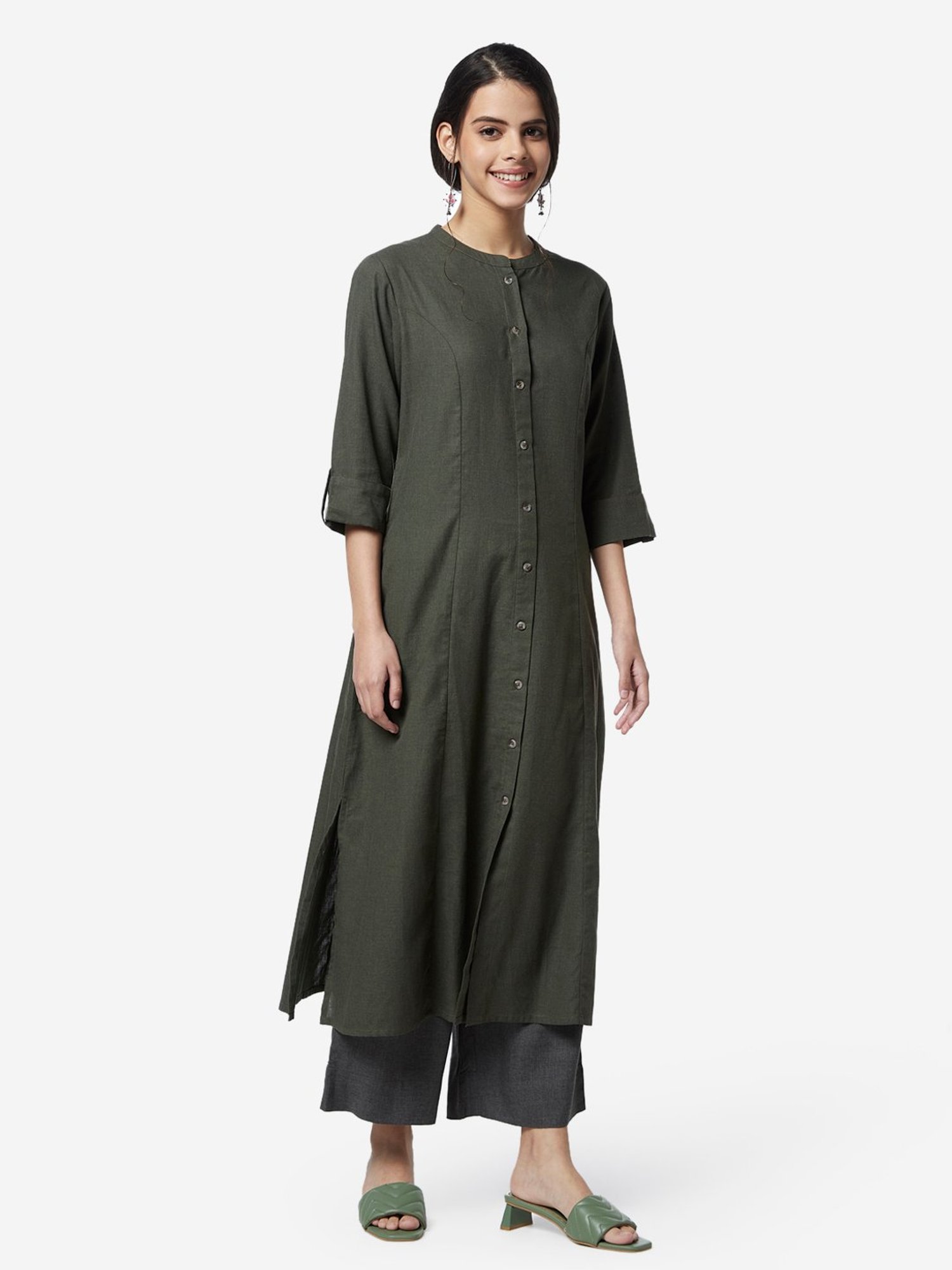 Utsa by Westside Lime Green Kurta | Kurti designs, Pakistani dress design,  Pakistani dresses