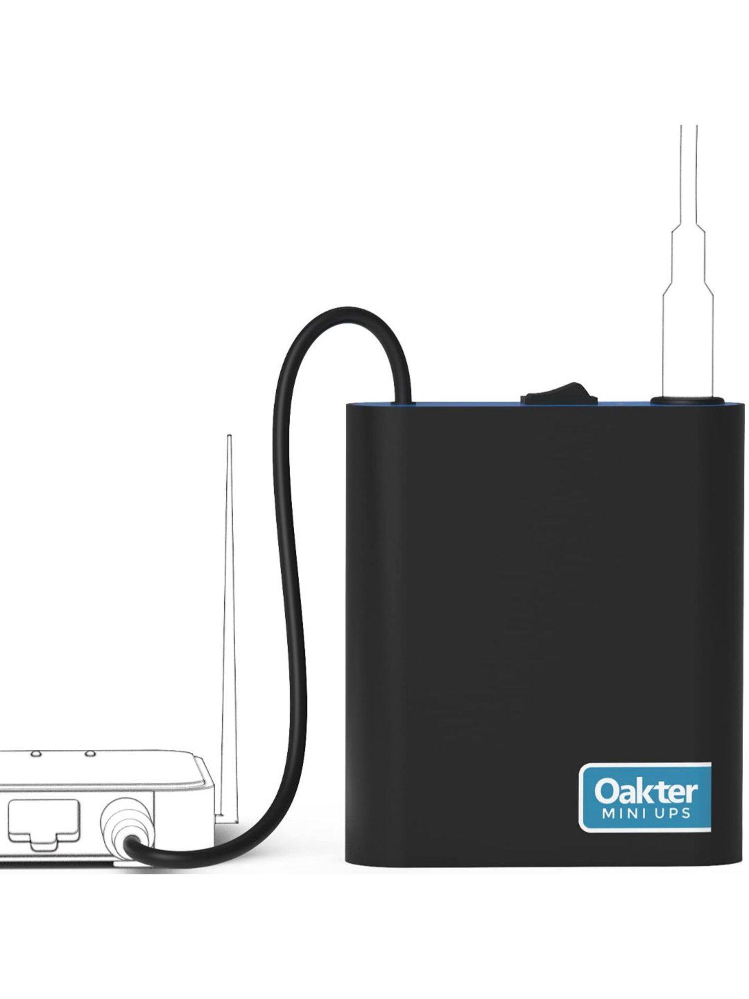 Oakter Mini UPS for Wi-Fi Router Uninterrupted Power Backup for WiFi  Routers and Broadband Modem at Rs 1121/50 unit, Noida