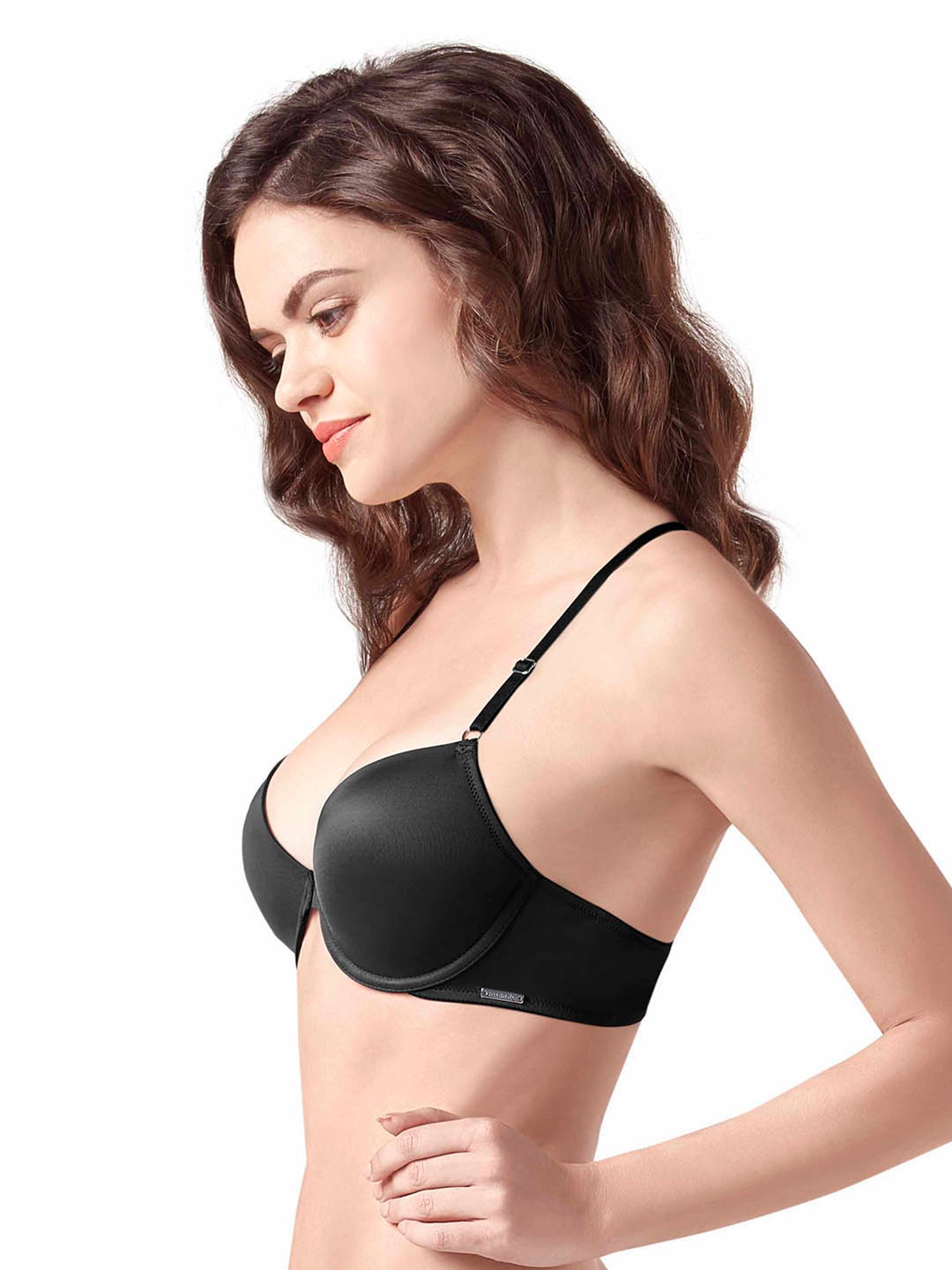 Buy Amante Black Under Wired Padded T-Shirt Bra for Women Online