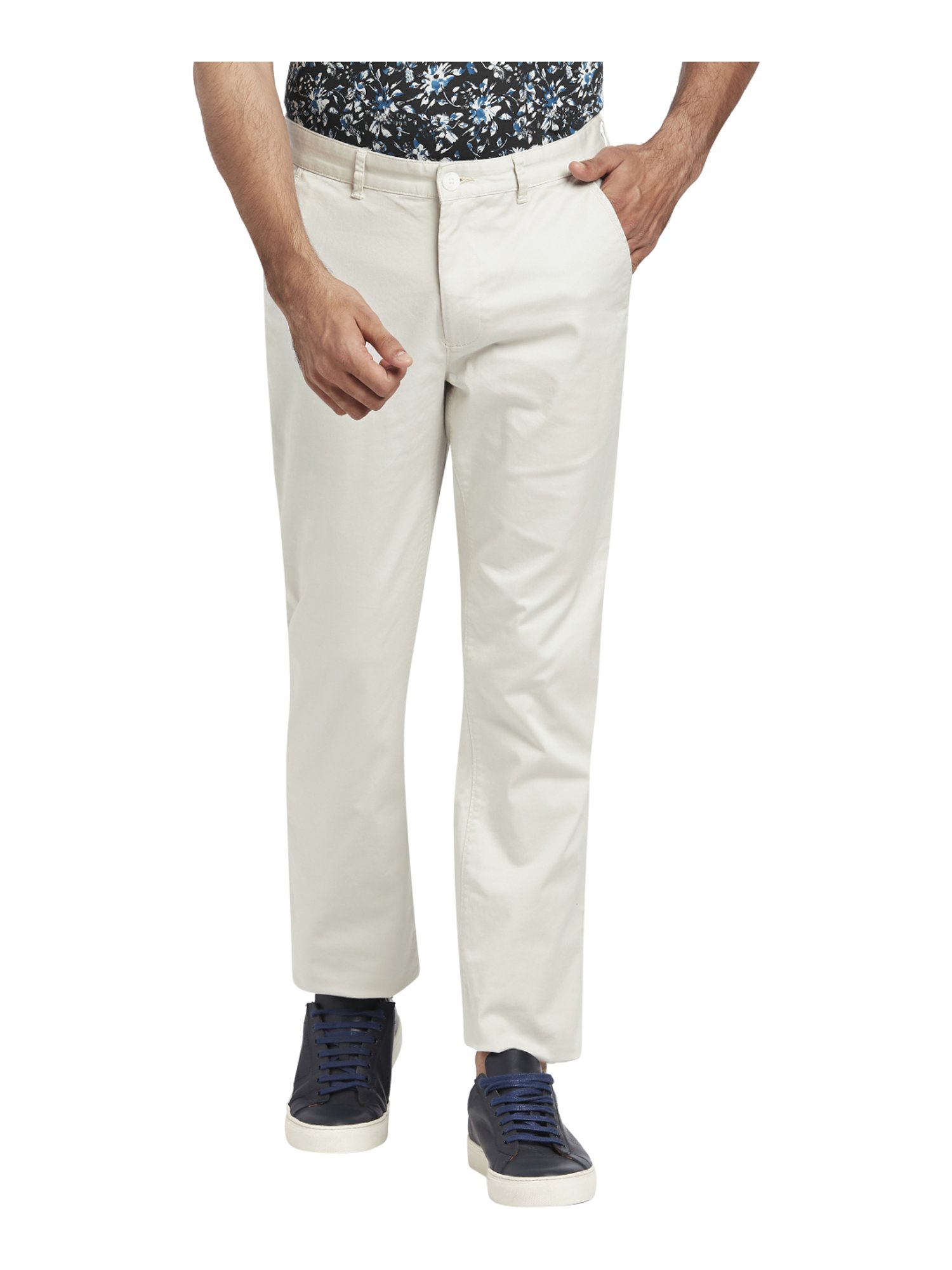 Buy Color Plus Mens Slim Fit Casual Trousers online  Looksgudin